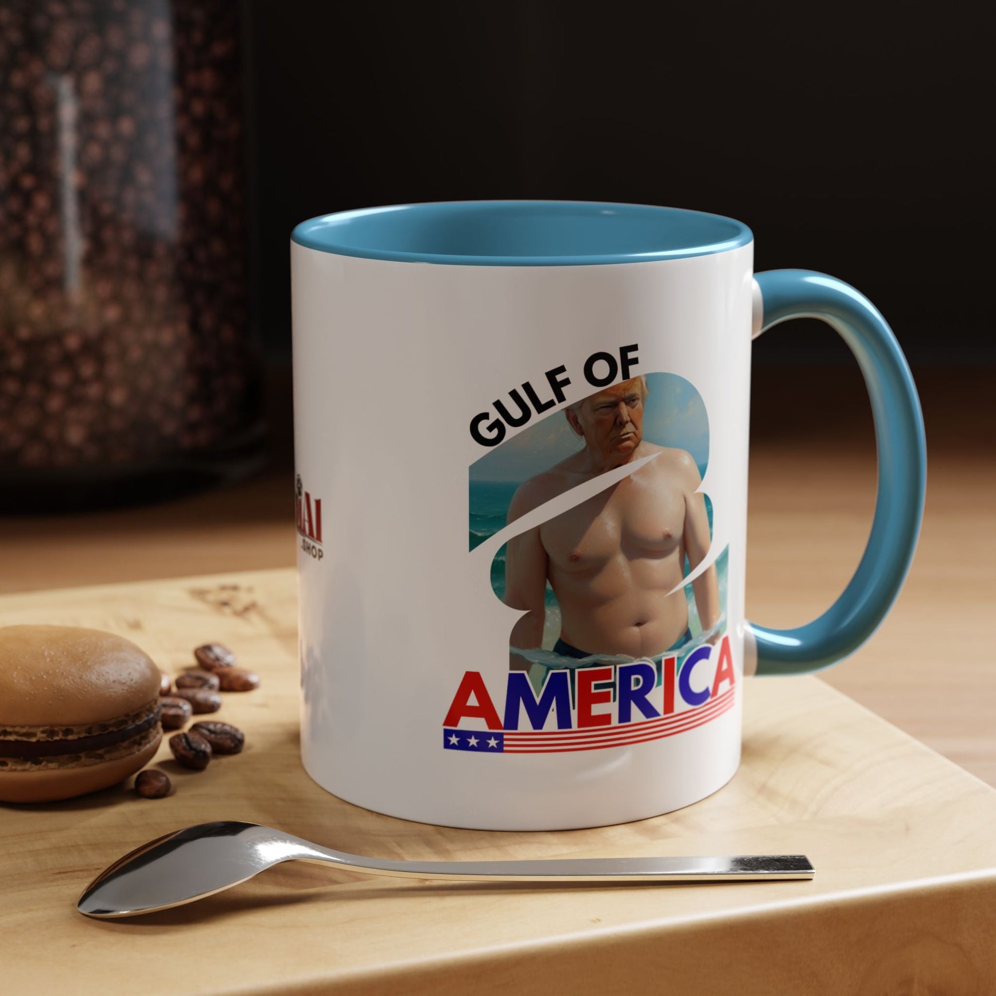 Trump's Gulf of America Accent Coffee Mug Printify