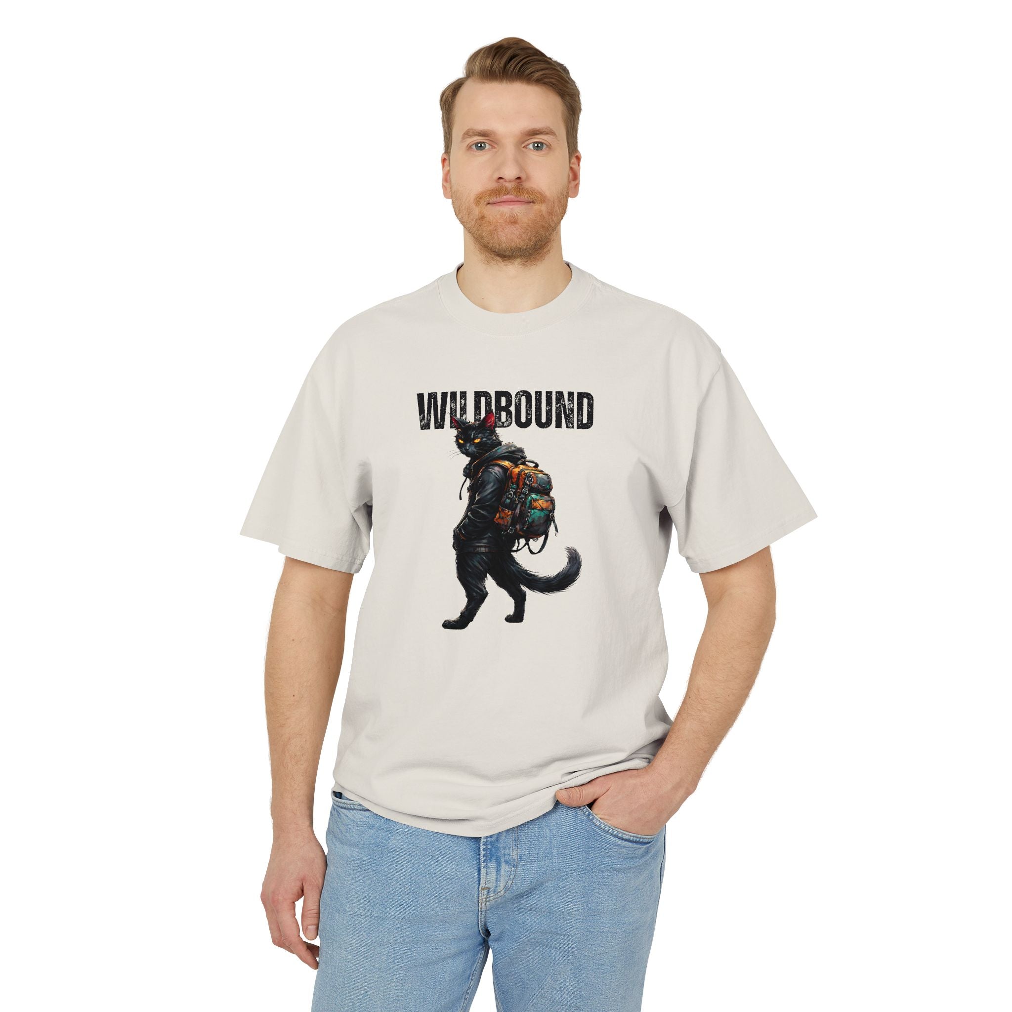 Wildbound Backpack Cat Heavyweight Faded Tee