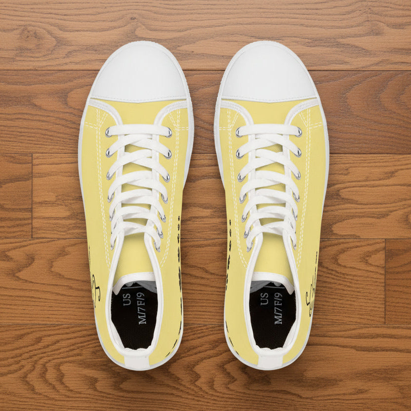 Tail Up, Move On High-Top Canvas Sneakers