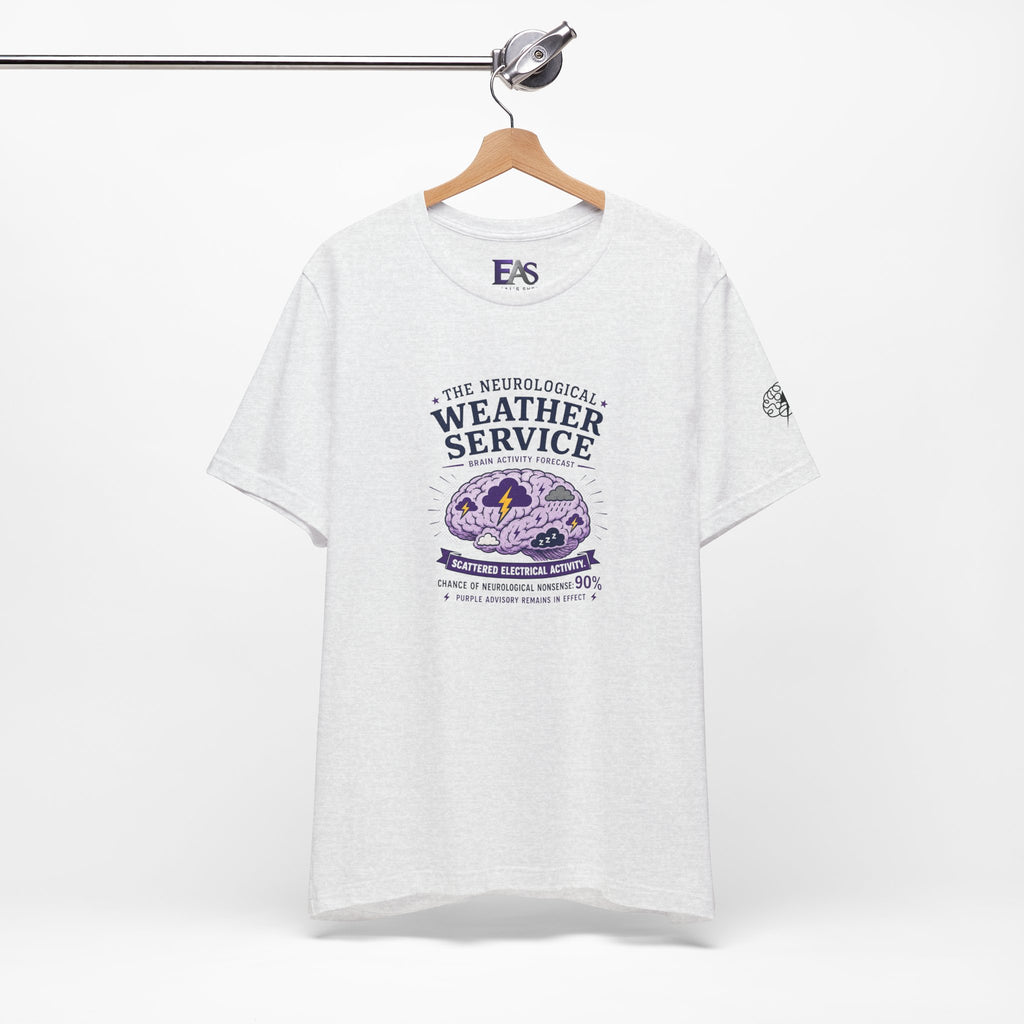 Neurological Weather Service Epilepsy Awareness T-Shirt | Brain Forecast Tee