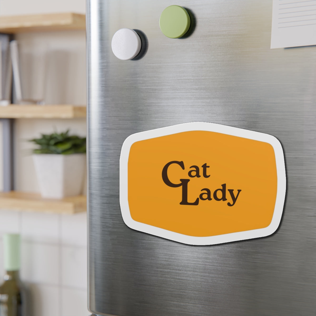 Cat Lady Cracker Barrel Style Die-Cut Magnets
