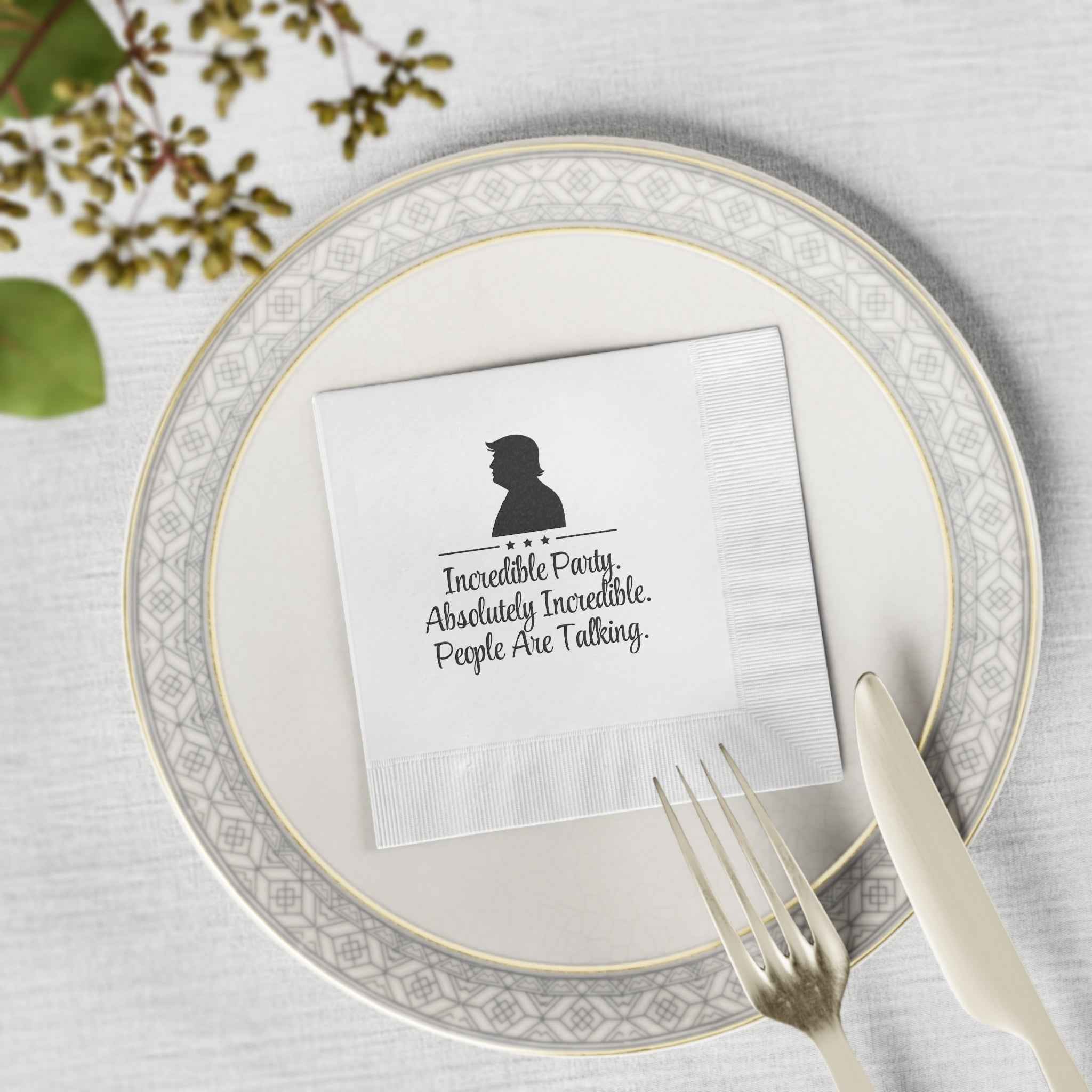 Incredible Party. Absolutely Incredible. Parody Party Napkins