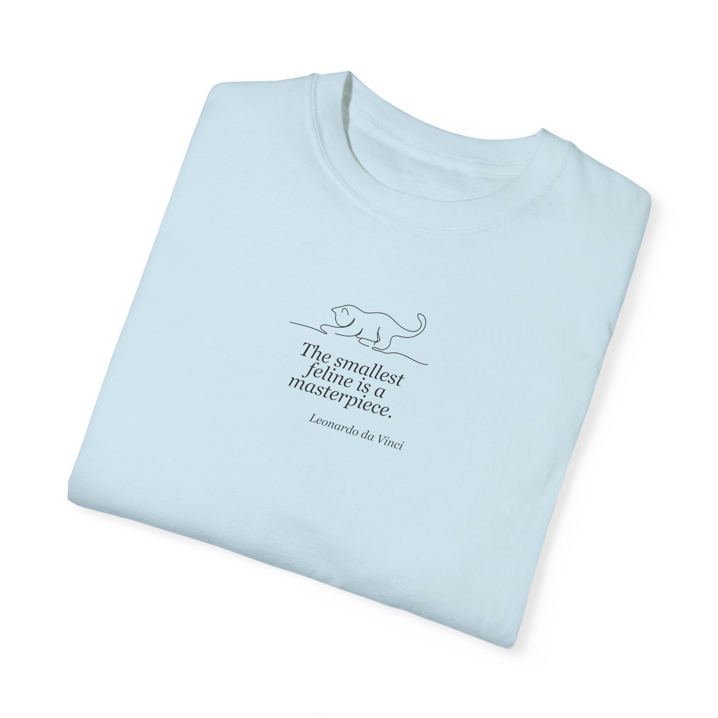 Leonardo da Vinci Inspired Unisex T-Shirt - "The Smallest Feline is a Masterpiece"