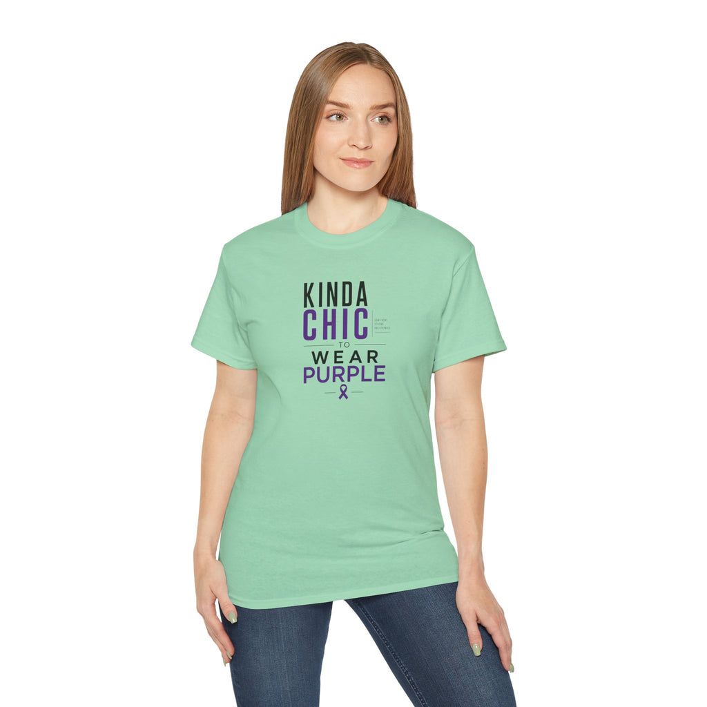 Kinda Chic to Wear Purple Epilepsy Awareness T-Shirt