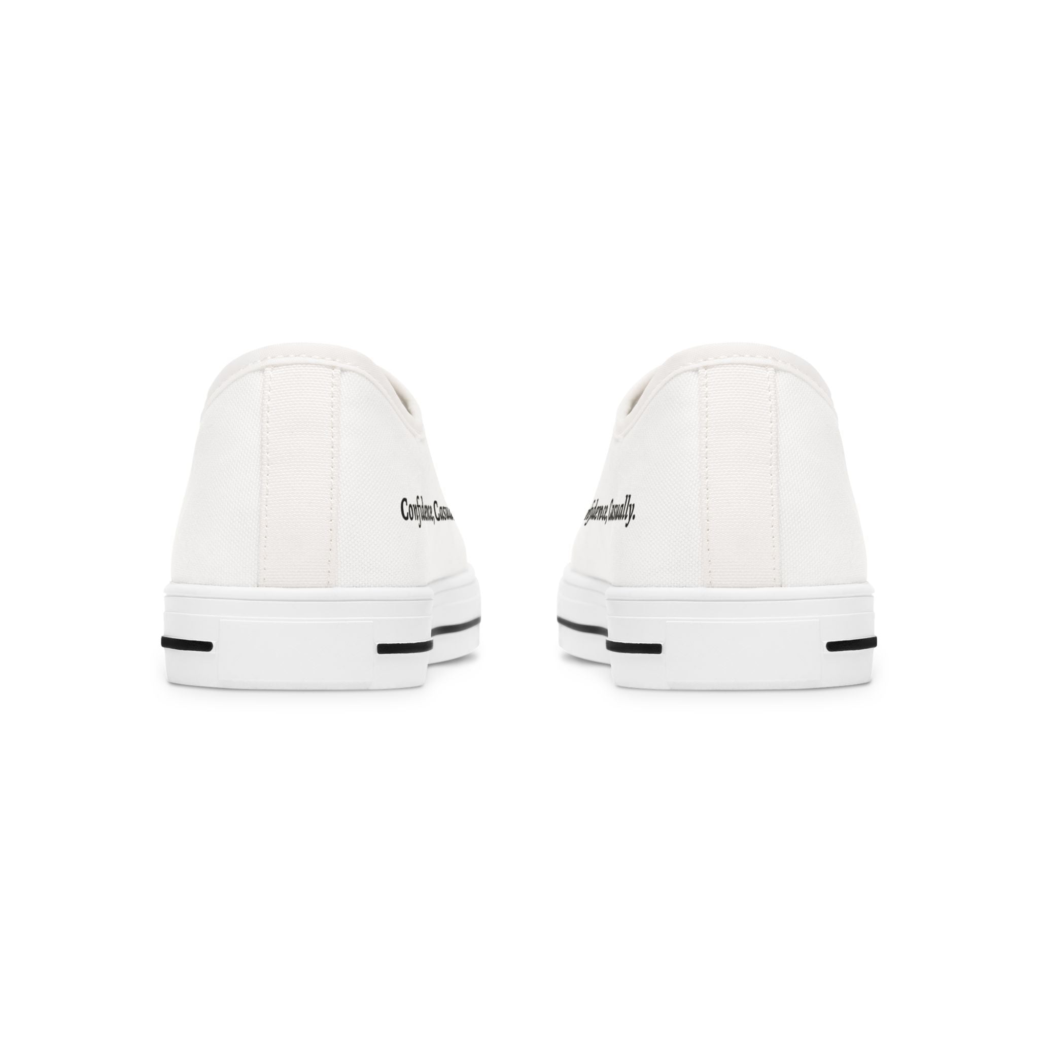 Confidence, Casually – Political Parody Low Top Sneakers for Women