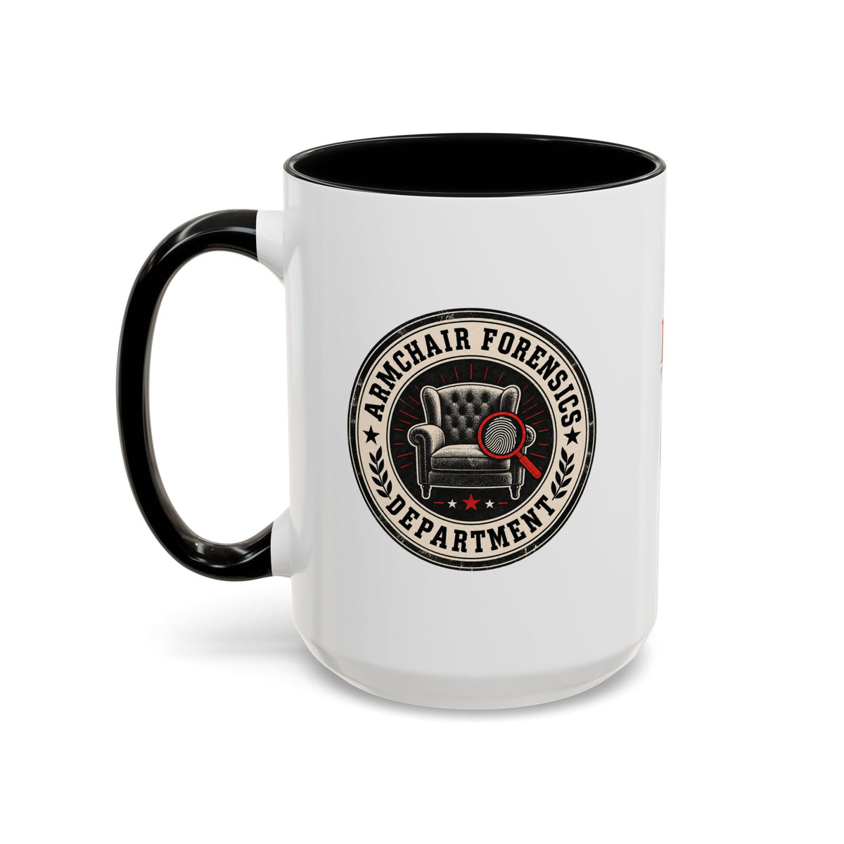 Armchair Forensics Department Accent Coffee Mug, True Crime Mug, 11 oz & 15 oz