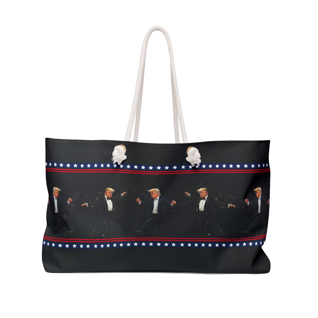 Dancing Trump Patriotic Weekender Bag