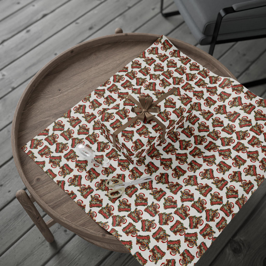 Jimothy the Raccoon Merry Christmas Wrapping Paper | Funny Holiday Gift Wrap