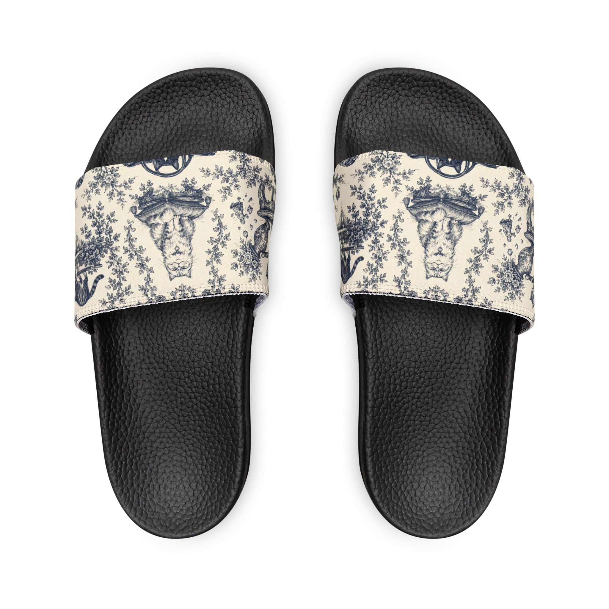Toile Cats Slide Sandals (Removal Straps)