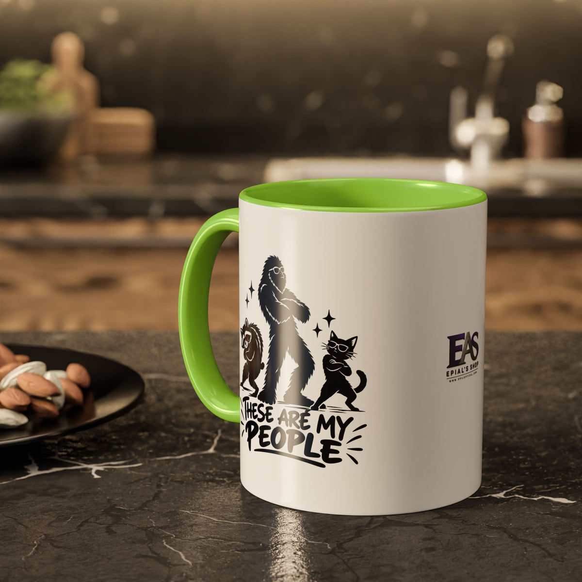These Are My People Bigfoot, Raccoon & Cat Accent Coffee Mug | 11oz & 15oz