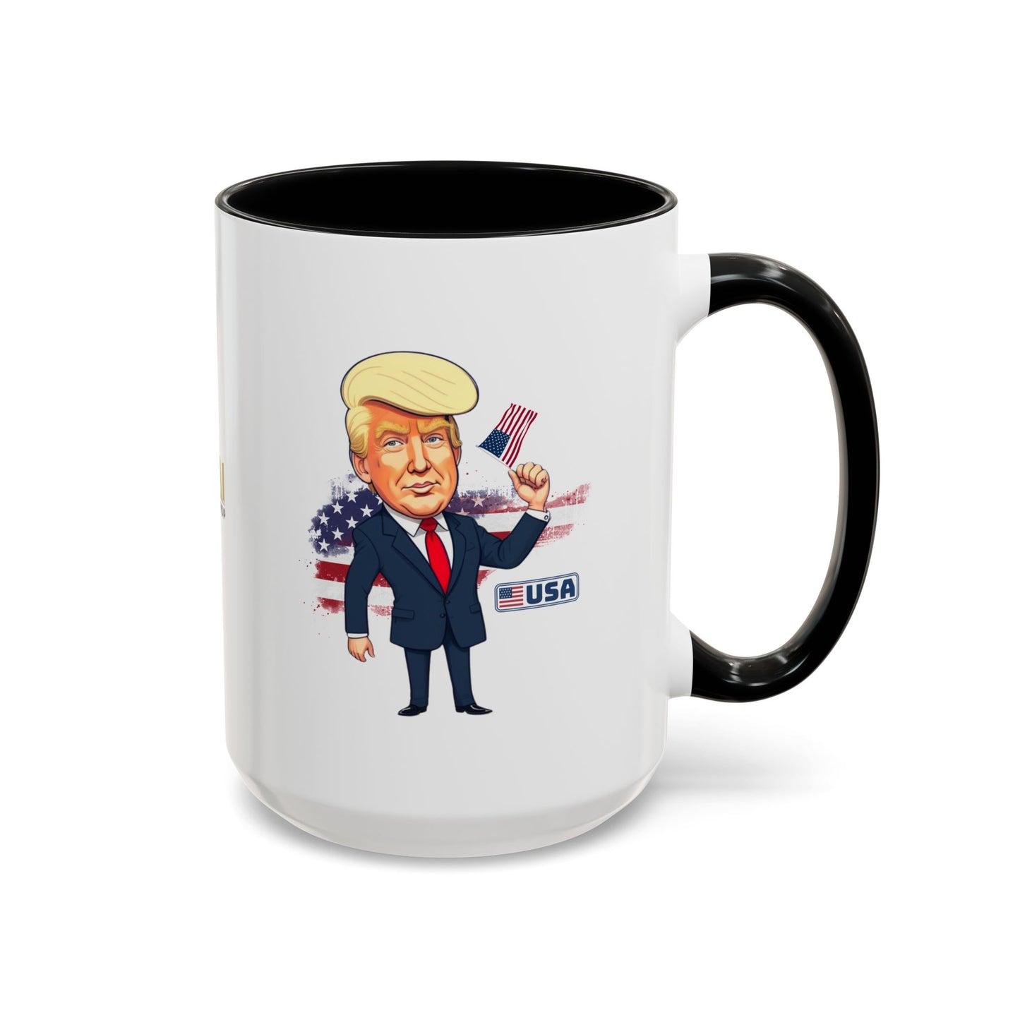 Flag Waving Trump USA Coffee Mug