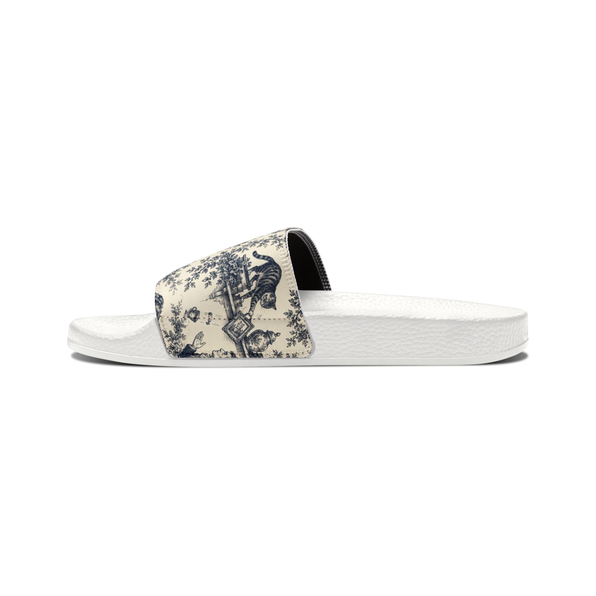 Toile Cats Slide Sandals (Removal Straps)