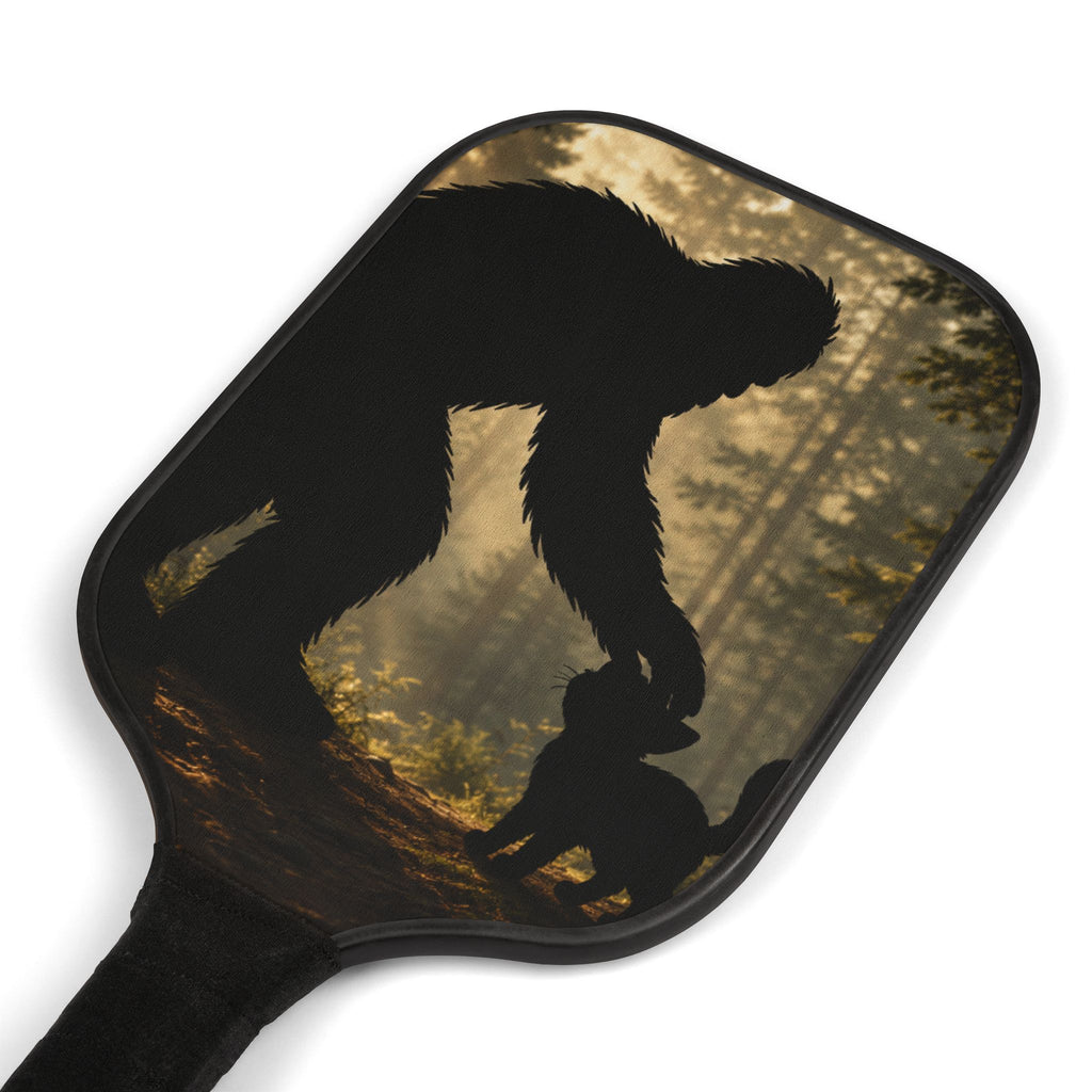 Bigfoot & Cat Unexpected Friends Pickleball Paddle Set (2 Paddles + 2 Balls)