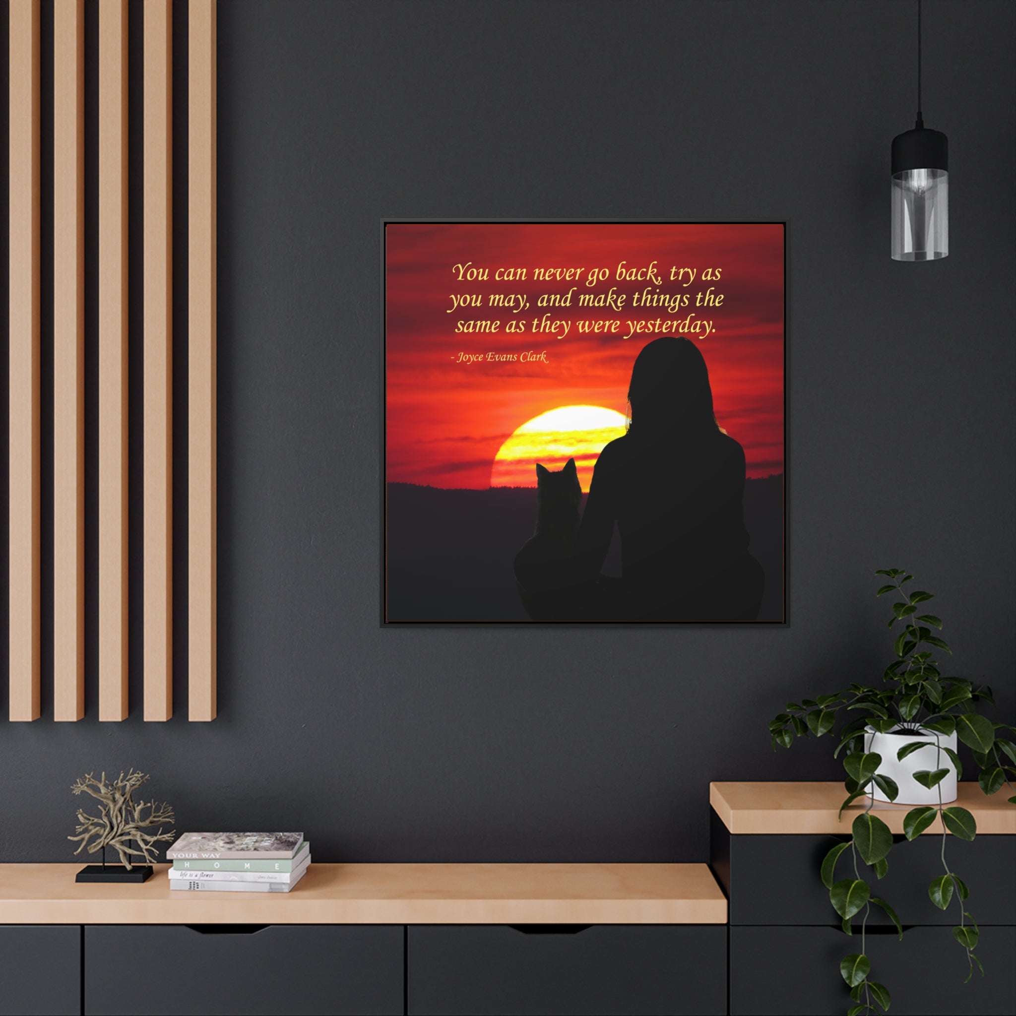Try As You May Gallery Canvas Wraps, Square Frame