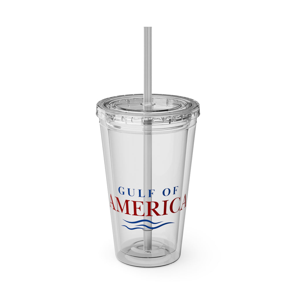 American Gulf Tumbler with Straw, 16oz