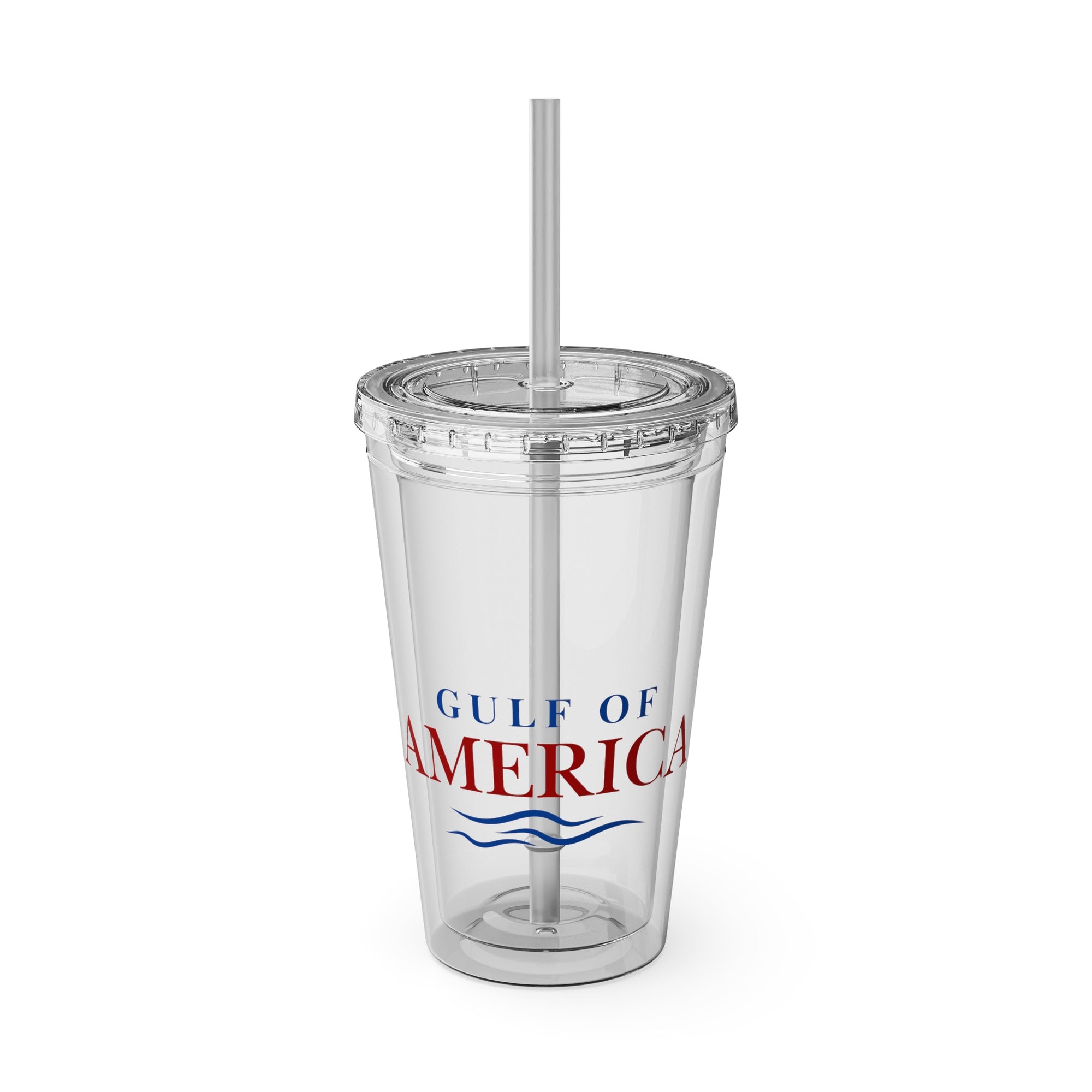 American Gulf Tumbler with Straw, 16oz