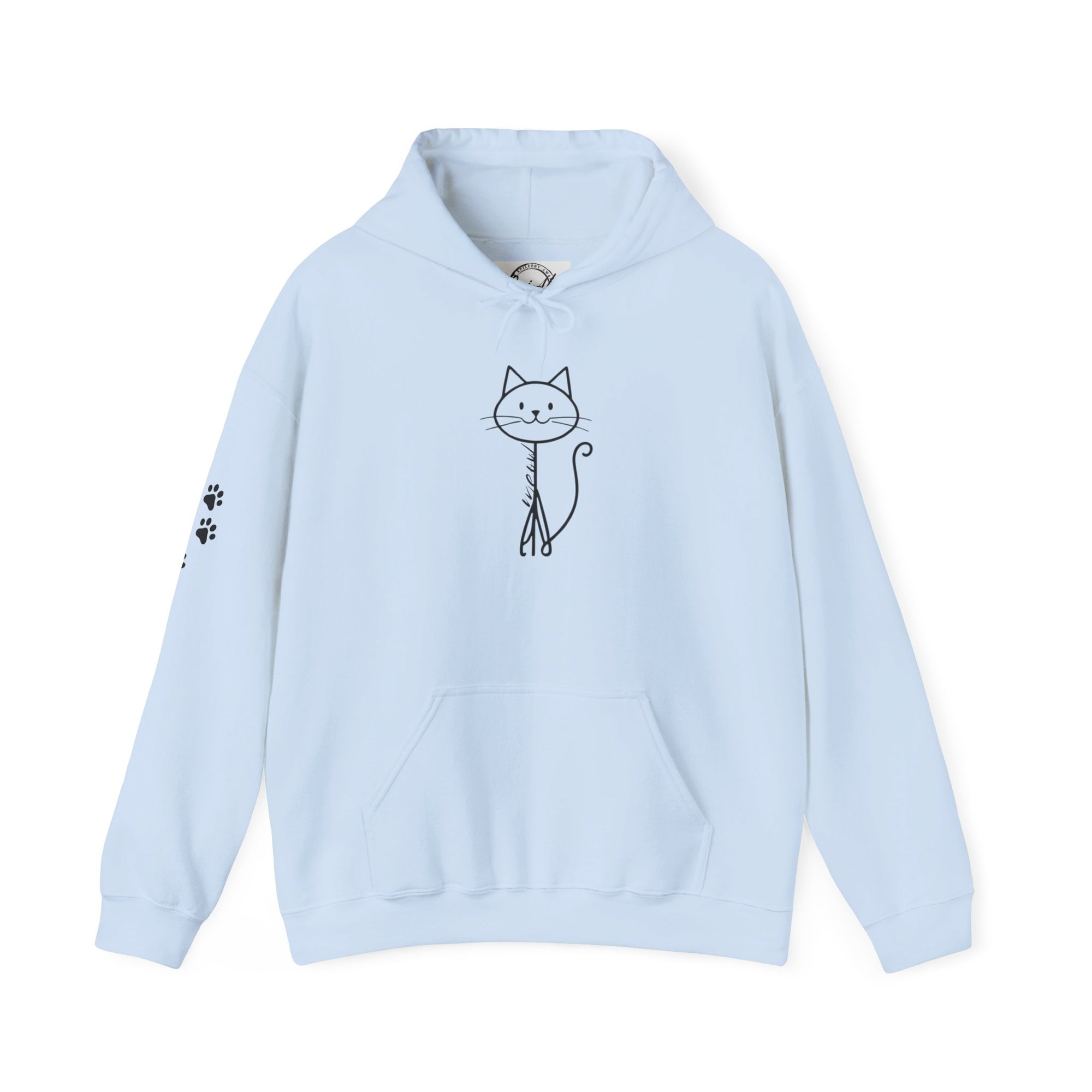 Cozy Stick Cat Lover Hoodie