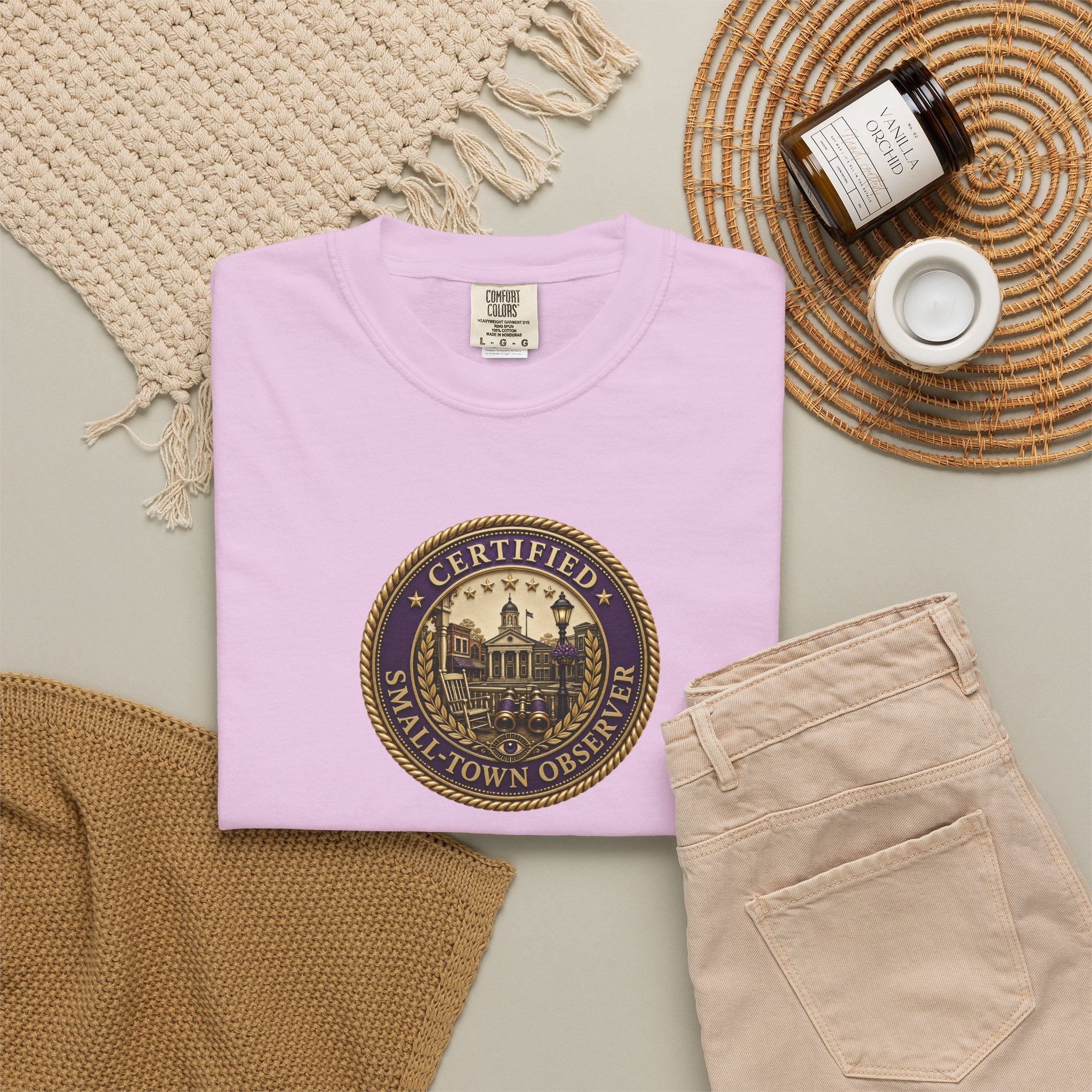 Certified Small-Town Observer Garment-Dyed T-Shirt