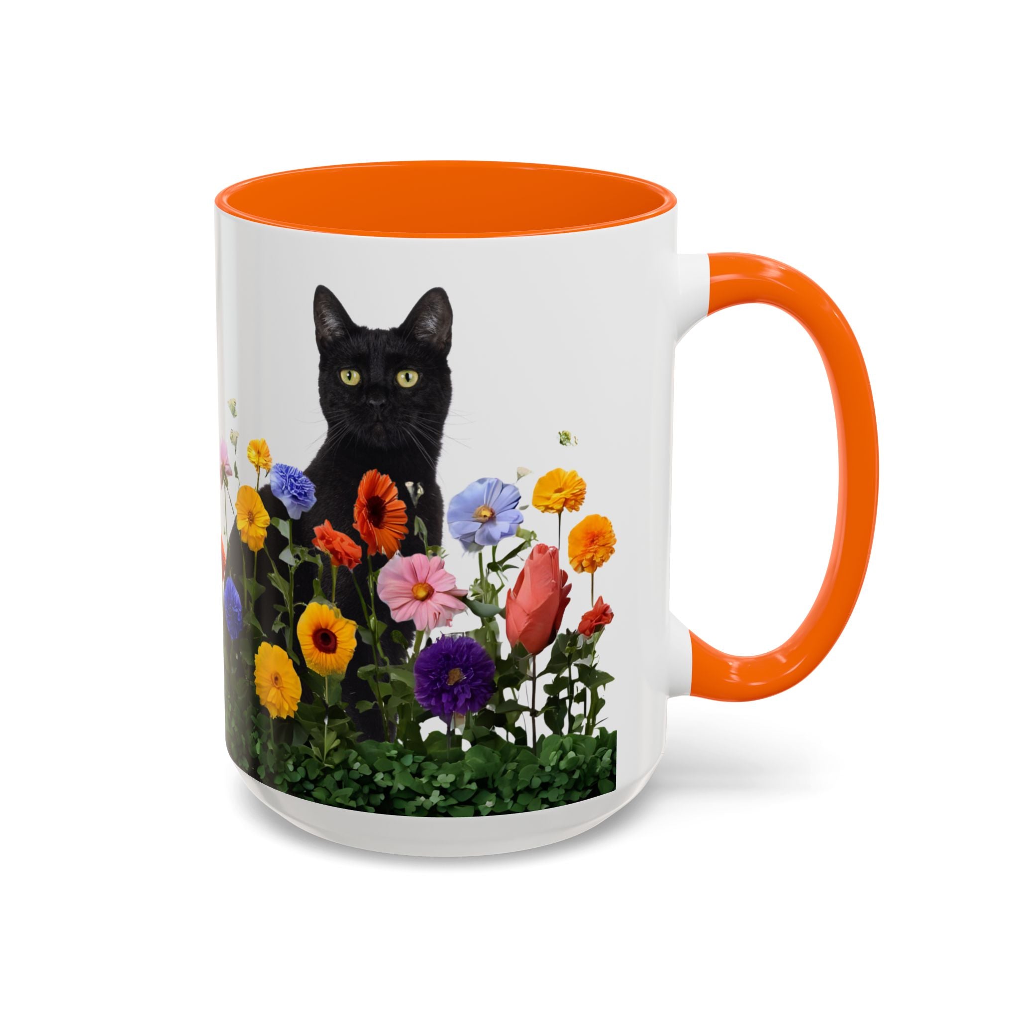 Floral Cats Coffee Mug - 11 oz/15 oz