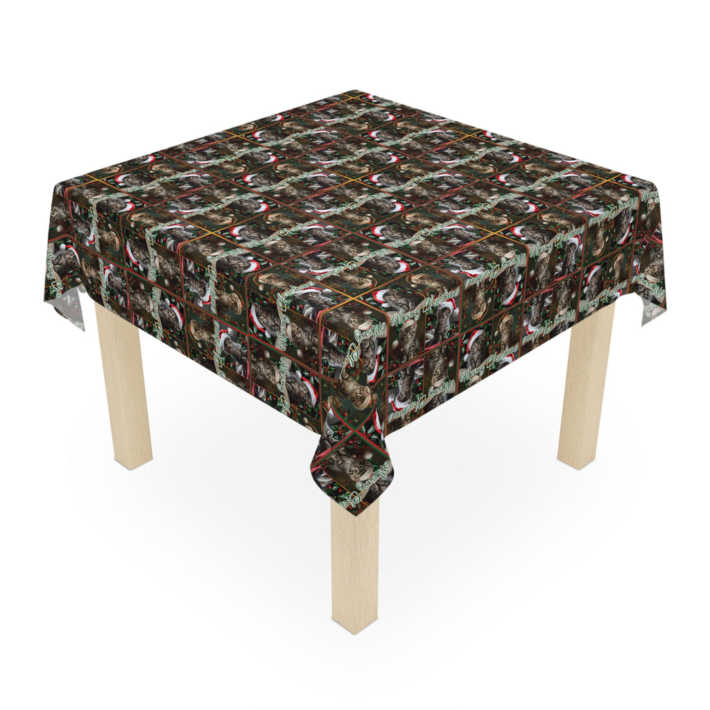 Meowy Christmas Festive Tablecloth