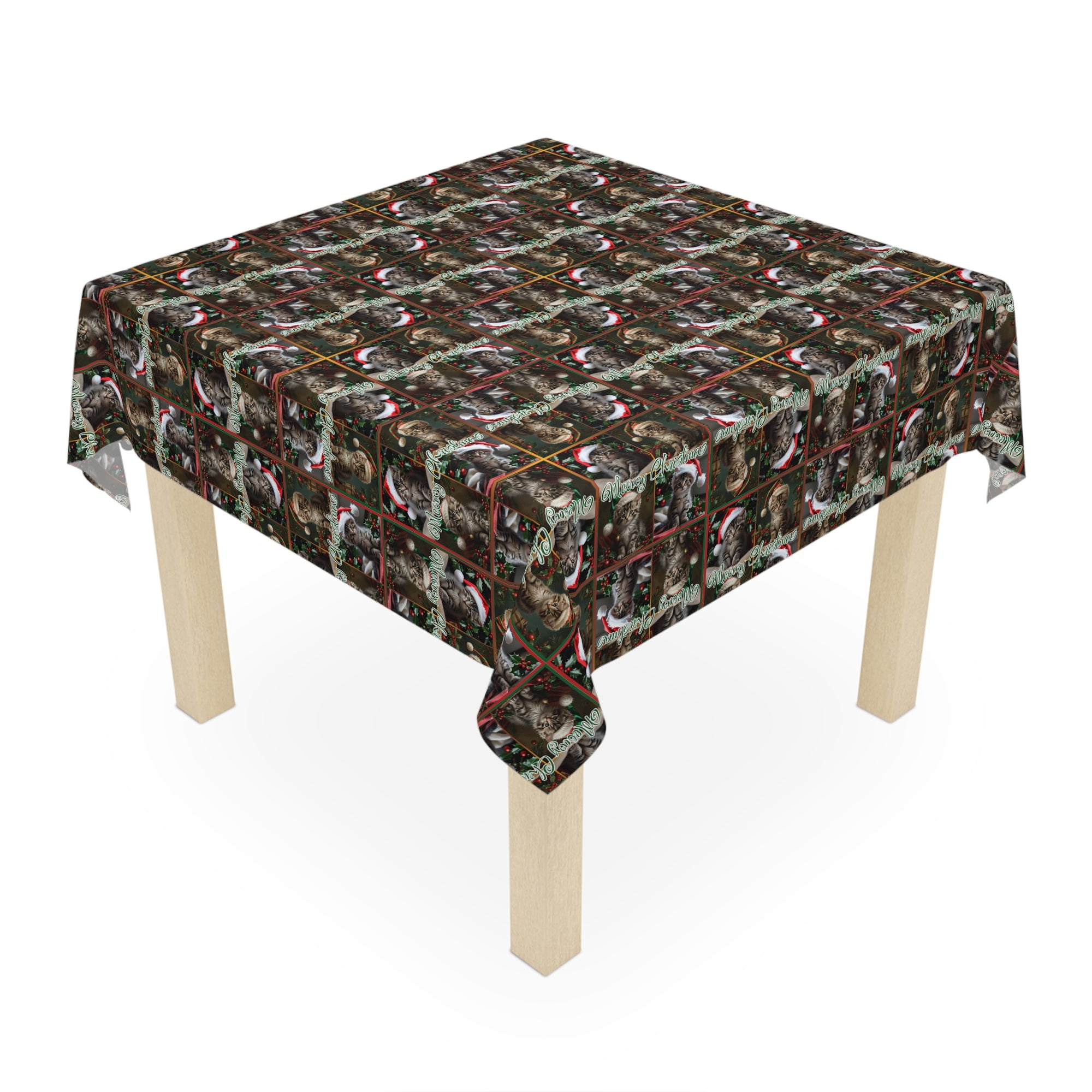 Meowy Christmas Festive Tablecloth