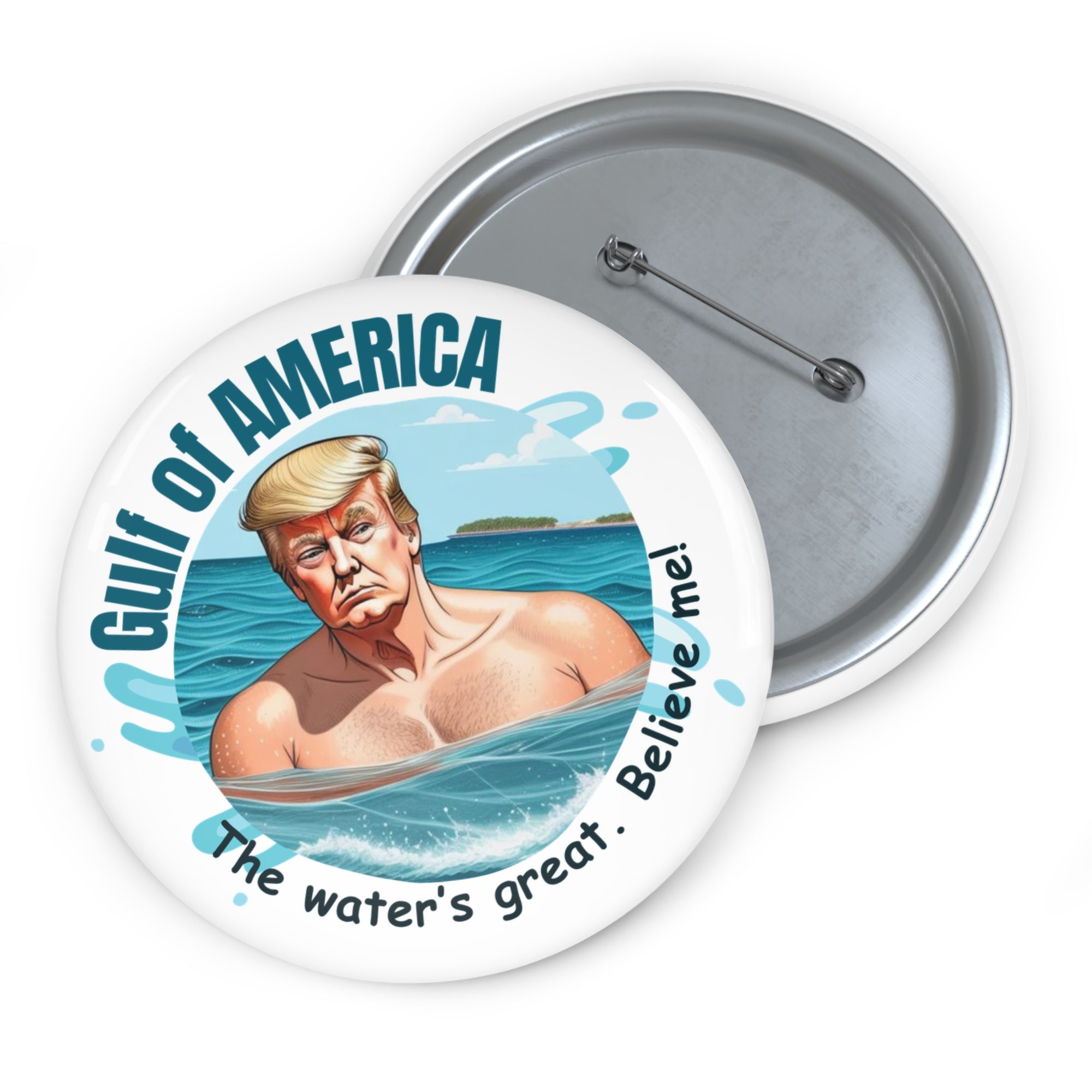 American Gulf Pin Buttons - Water is Great
