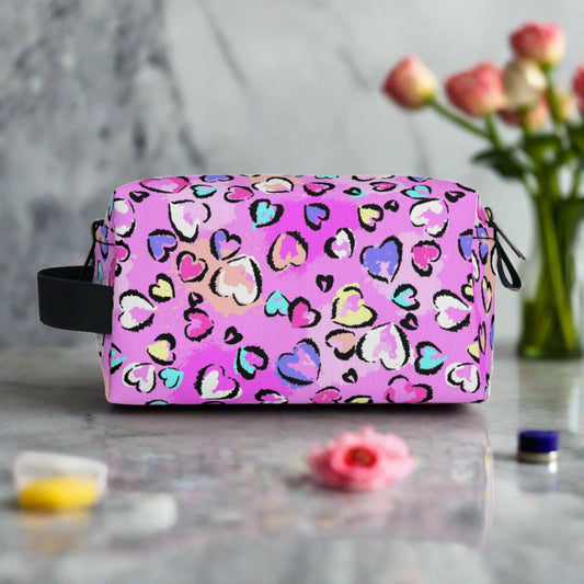 Pink Leopard Toiletry Bag