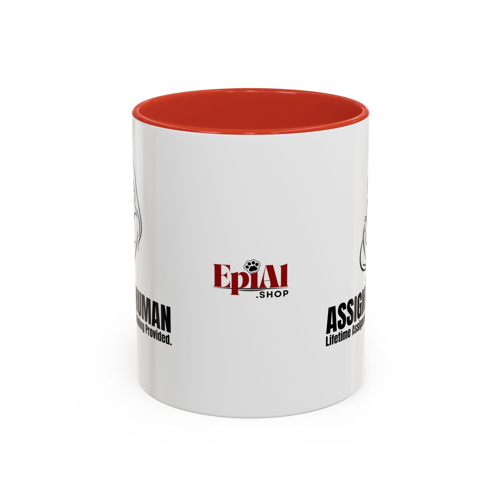 Assigned Human Mug – Lifetime Assignment Cat Coffee Cup