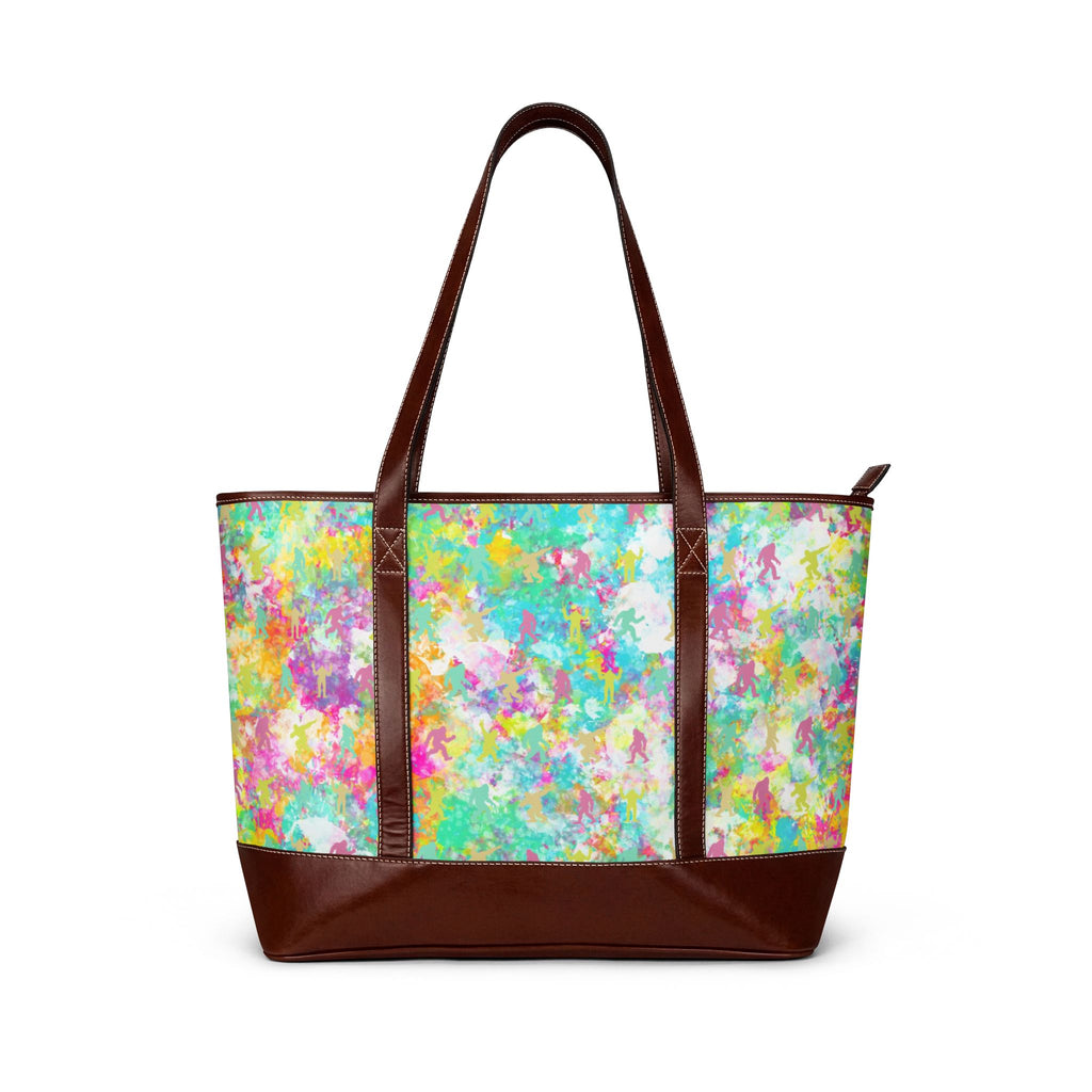Gone Squatchin' | Hidden Bigfoot Watercolor Tote Bag