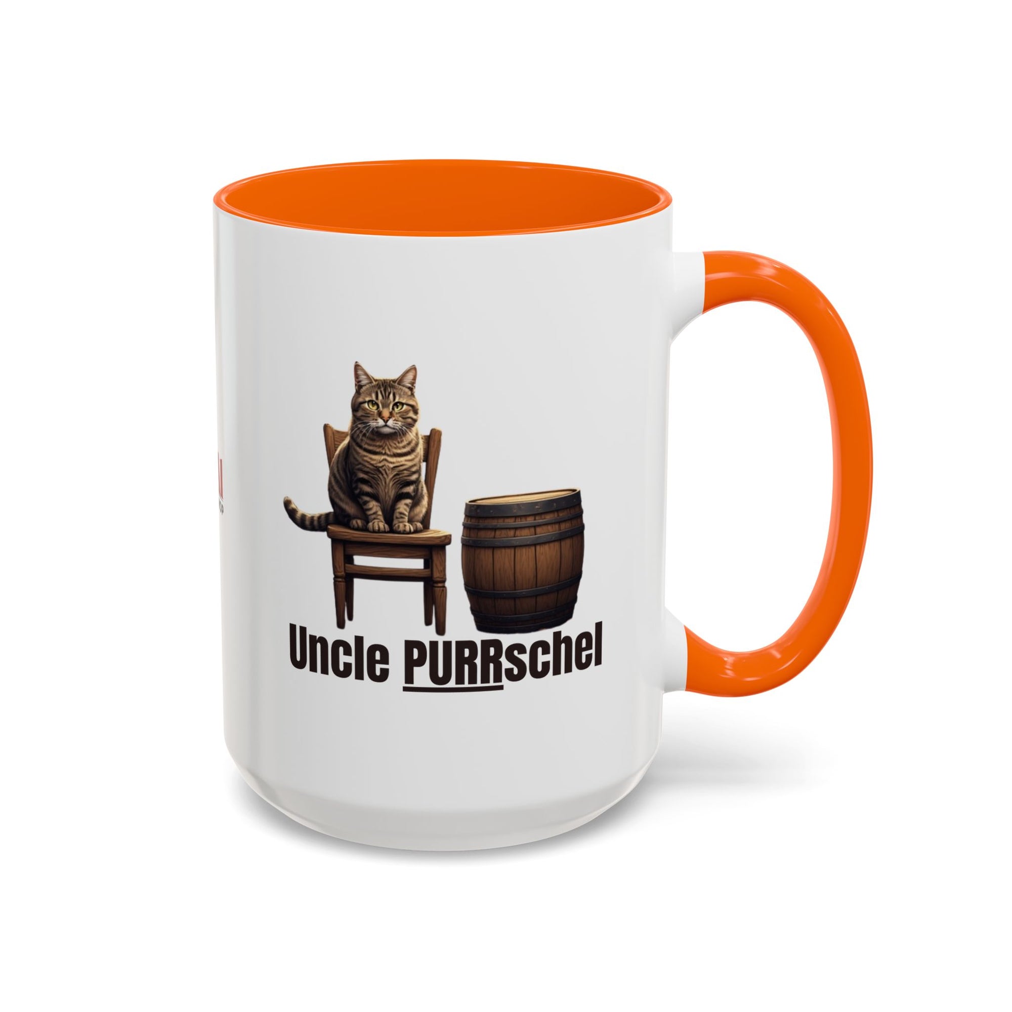 Humorous Uncle Purrschel Cat Accent Coffee Mug