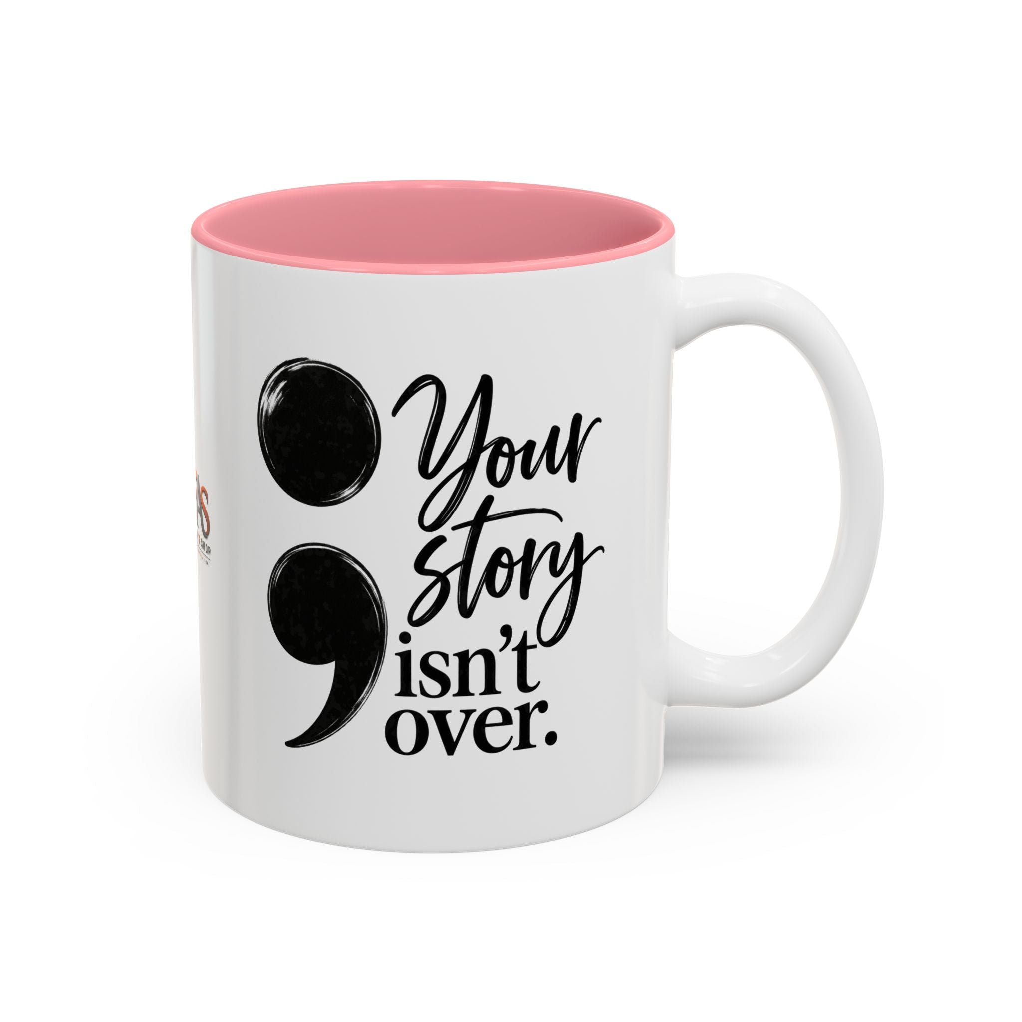 Your Story Isn’t Over Semicolon Two-Tone Mug