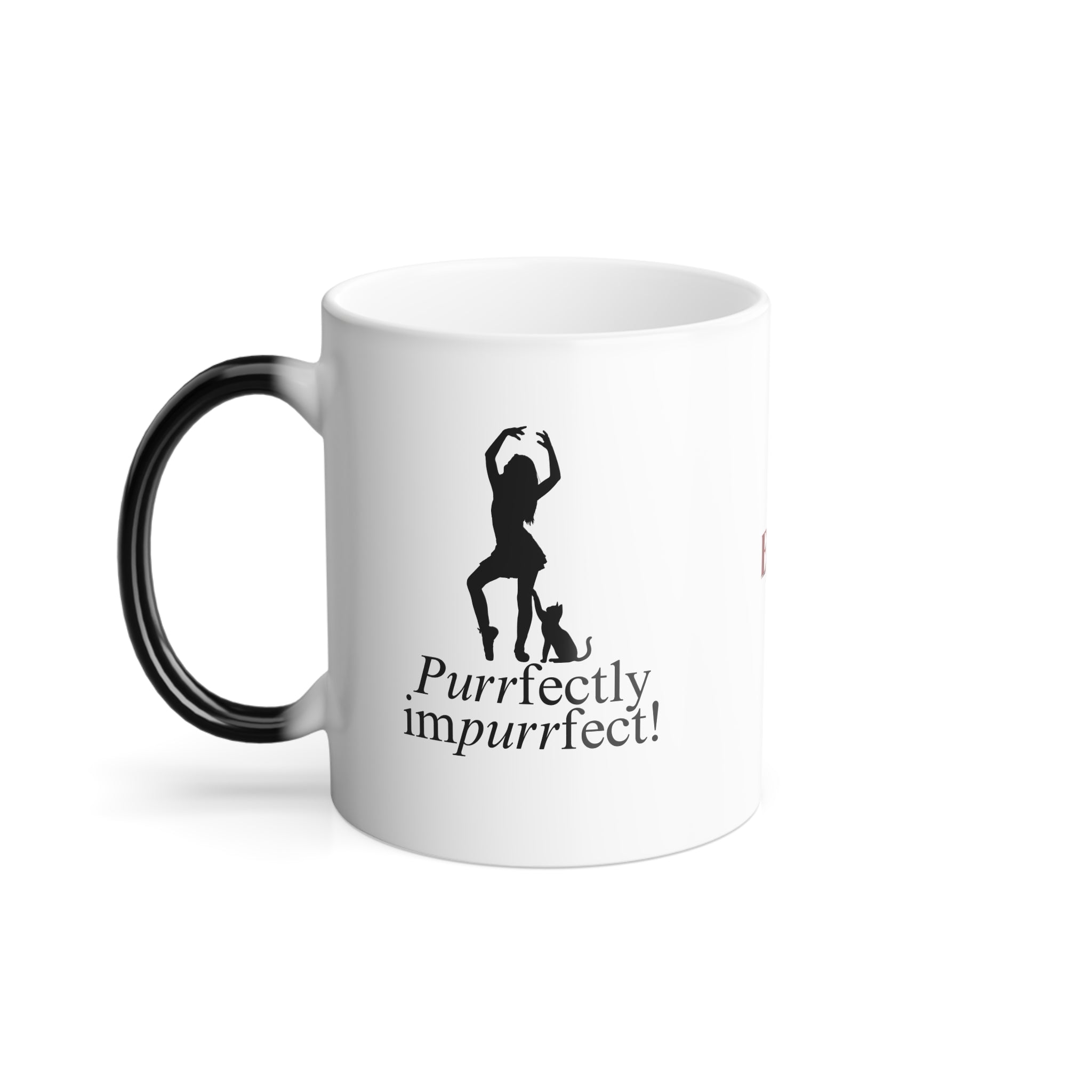 Photo depicting the ​Purrfectly Impurrfect Color Morphing Mug, 11oz from EpiAl's Shop.