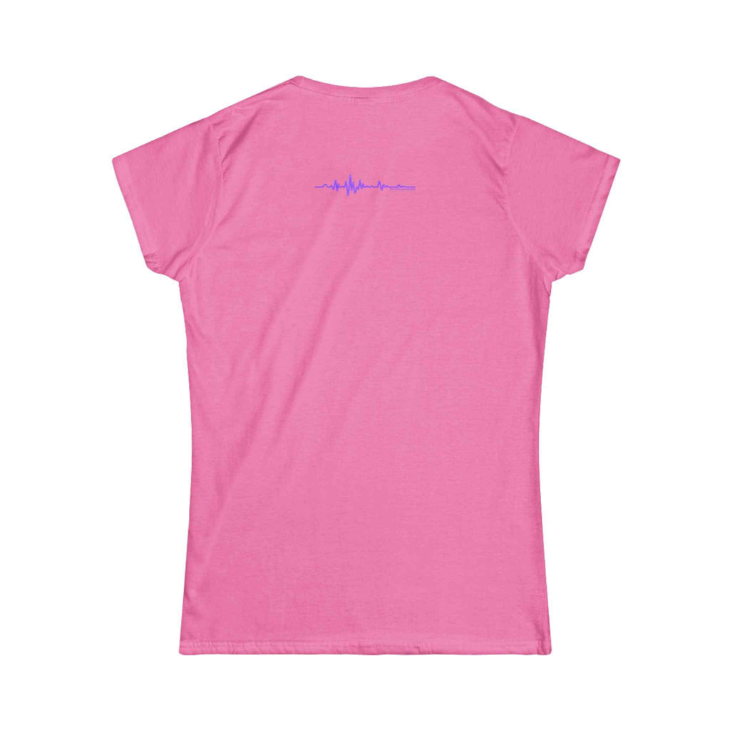 Glitch Halo Women’s Epilepsy Awareness T-Shirt – Purple Ribbon Awareness Tee