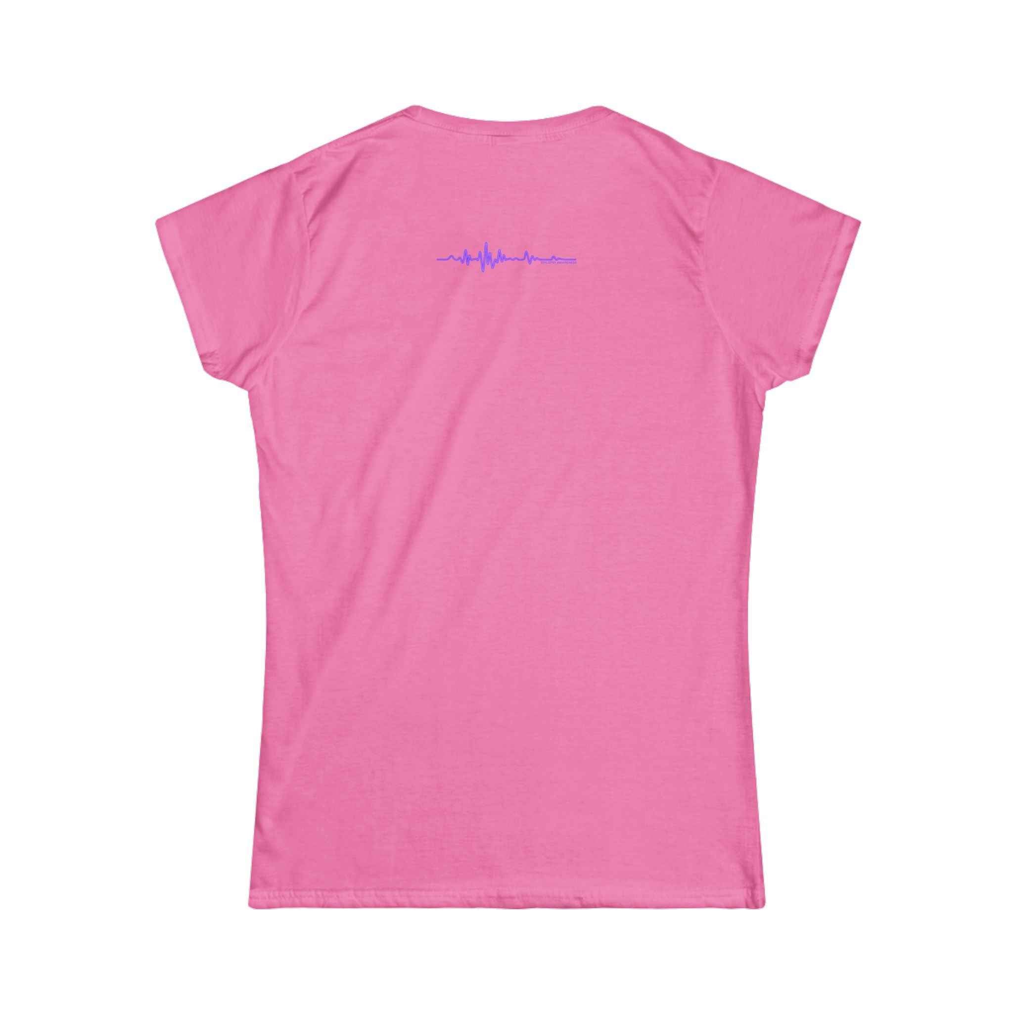 Glitch Halo Women’s Epilepsy Awareness T-Shirt – Purple Ribbon Awareness Tee