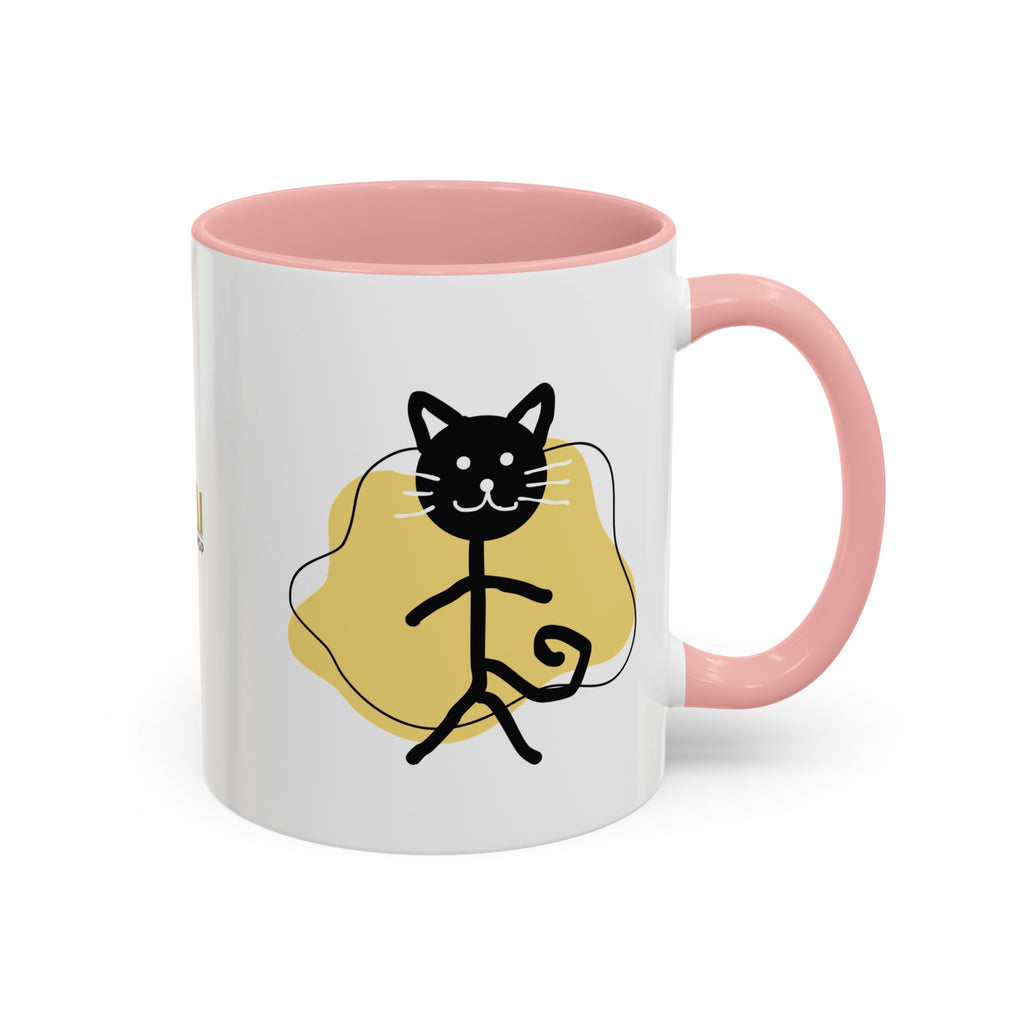 Playful Cat Accent Coffee Mug - 11oz & 15oz