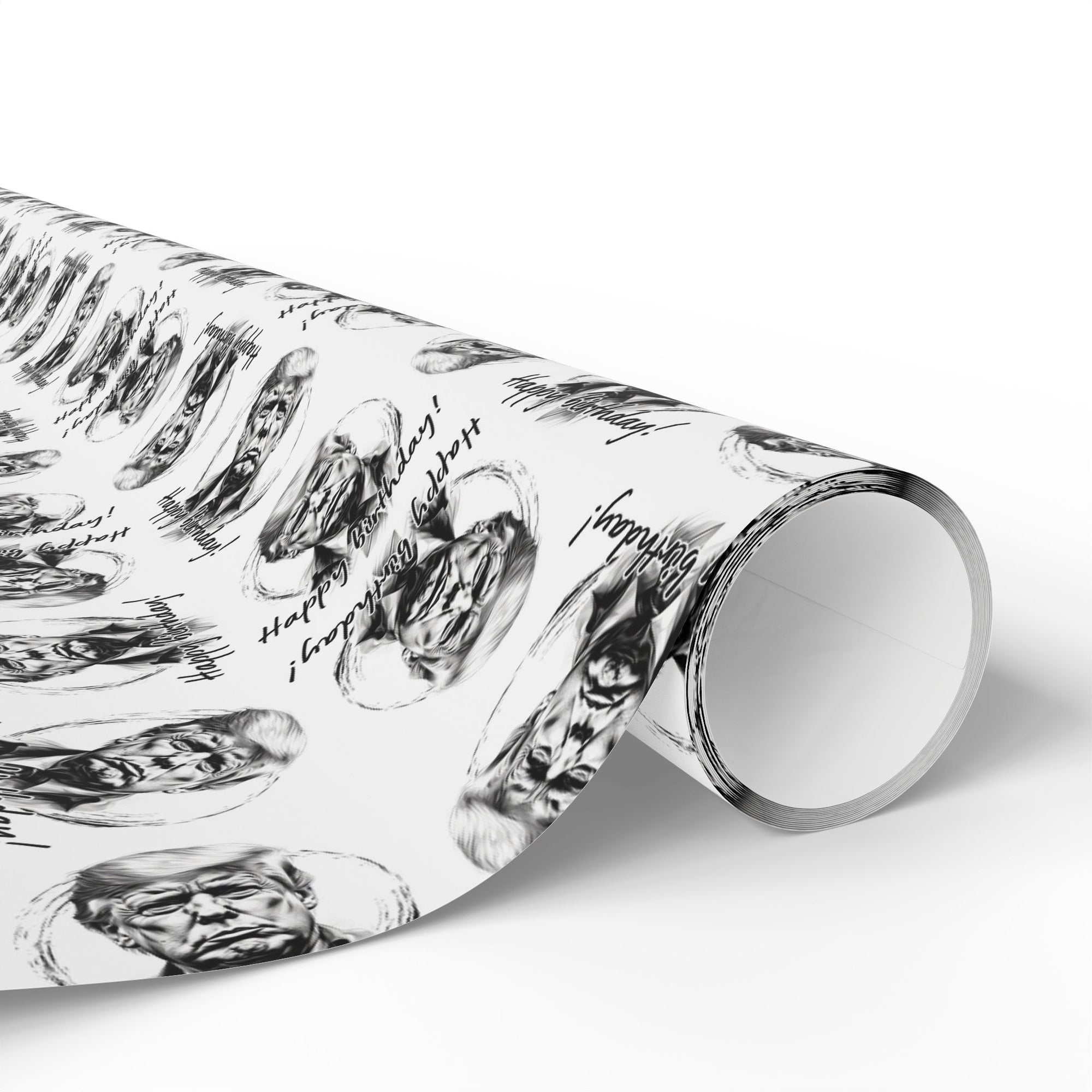 Whimsical Trump Happy Birthday Wrapping Paper
