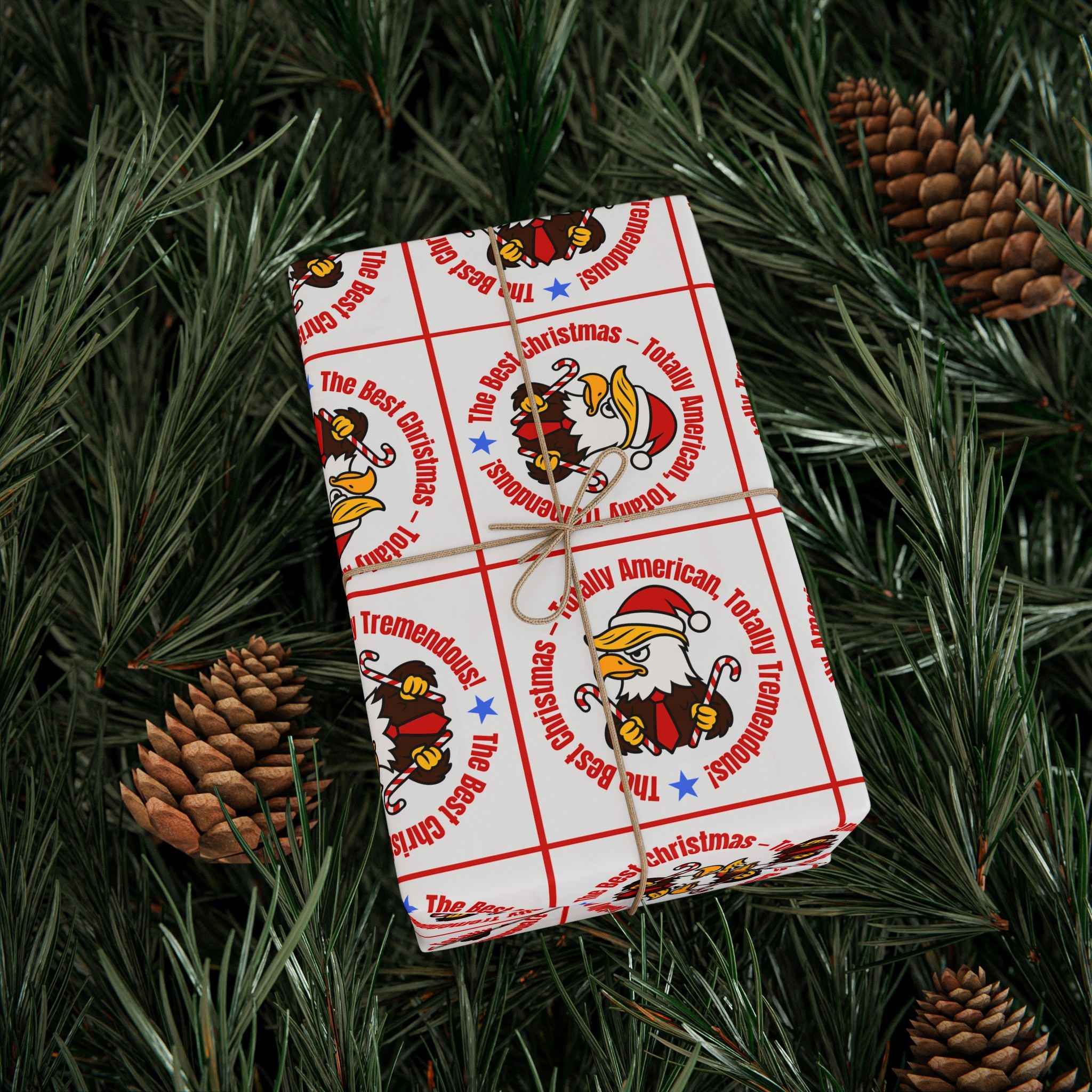 The Best Christmas Political Parody Wrapping Paper