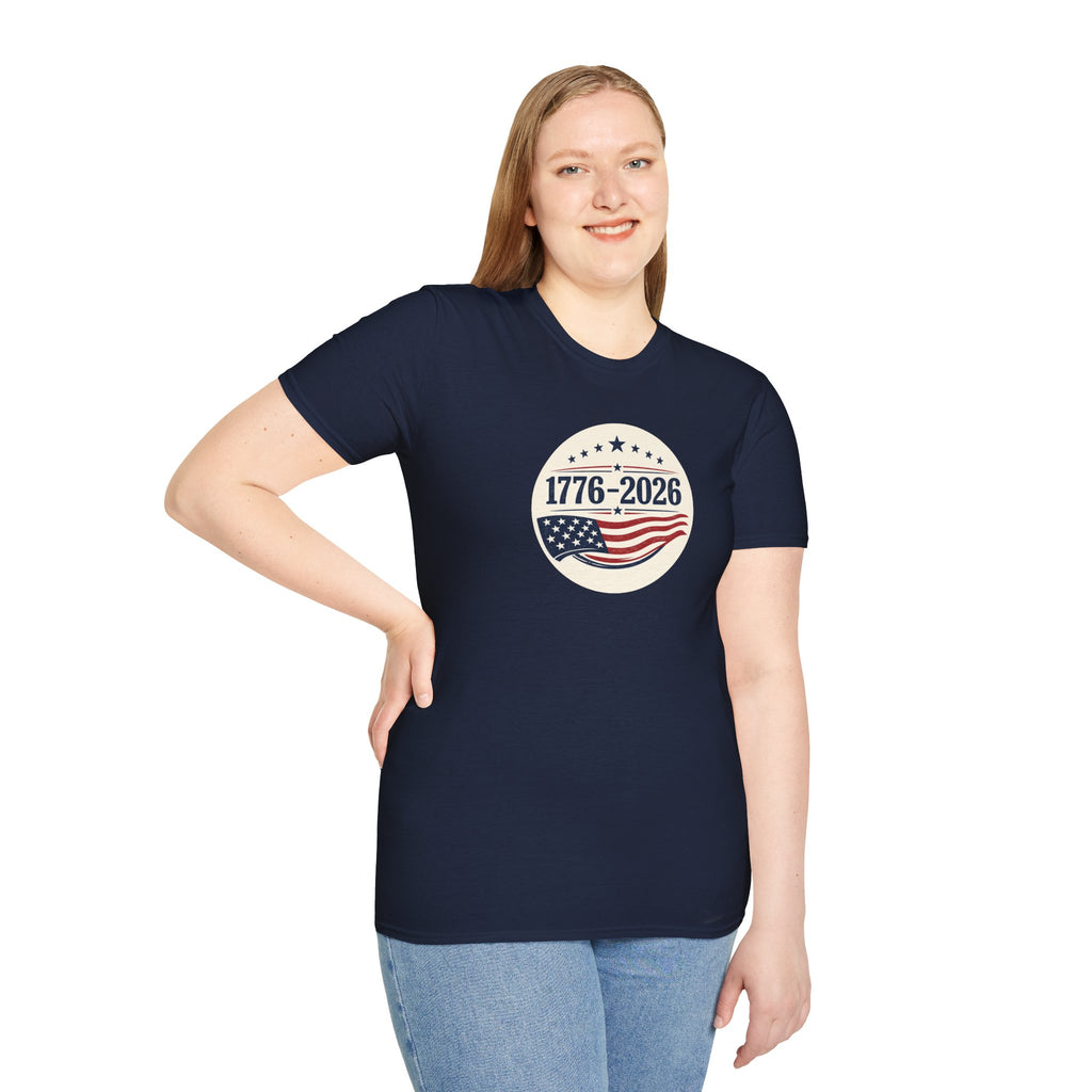 1776–2026 Patriotic T-Shirt | Vintage Americana USA Anniversary Tee