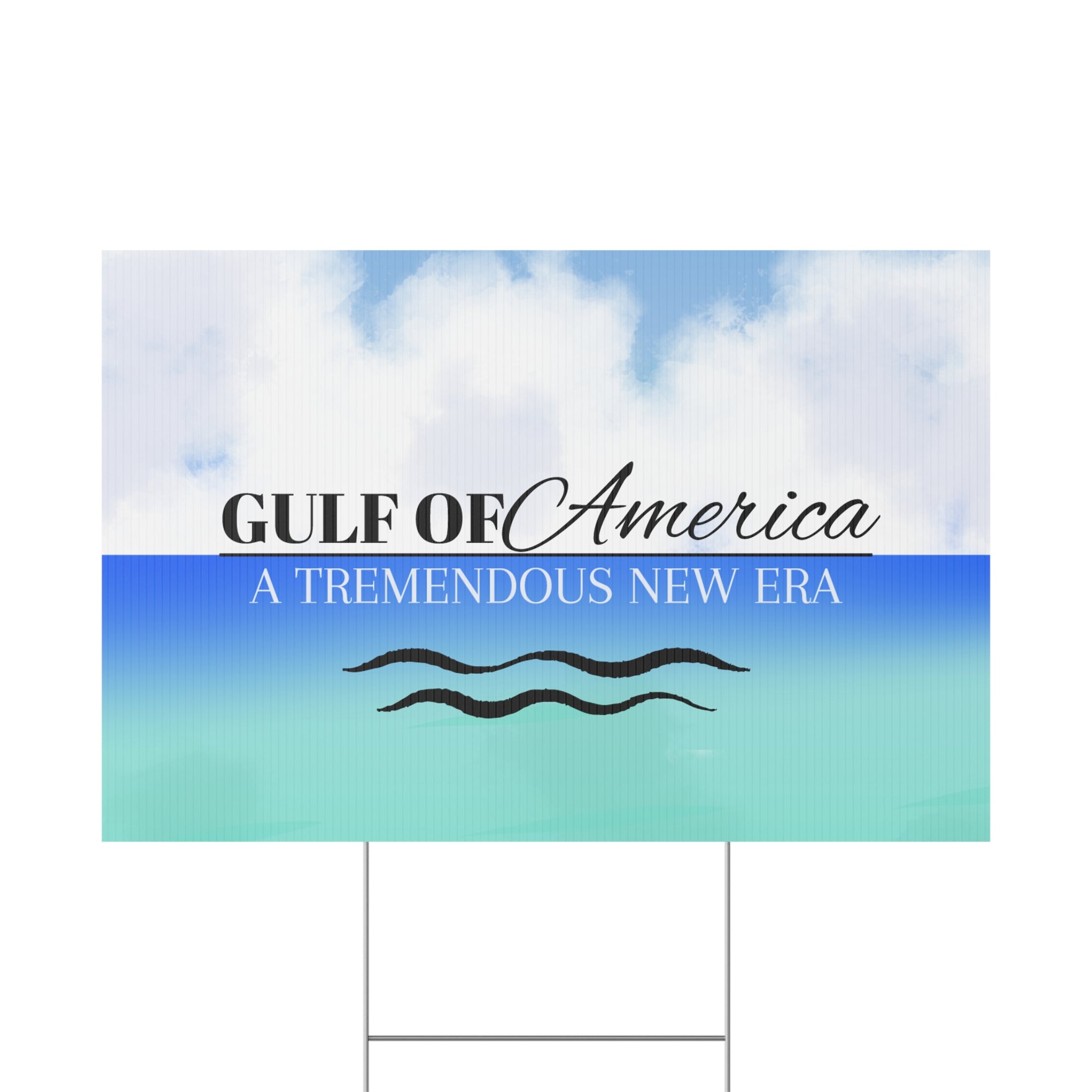 American Gulf Plastic Yard Sign