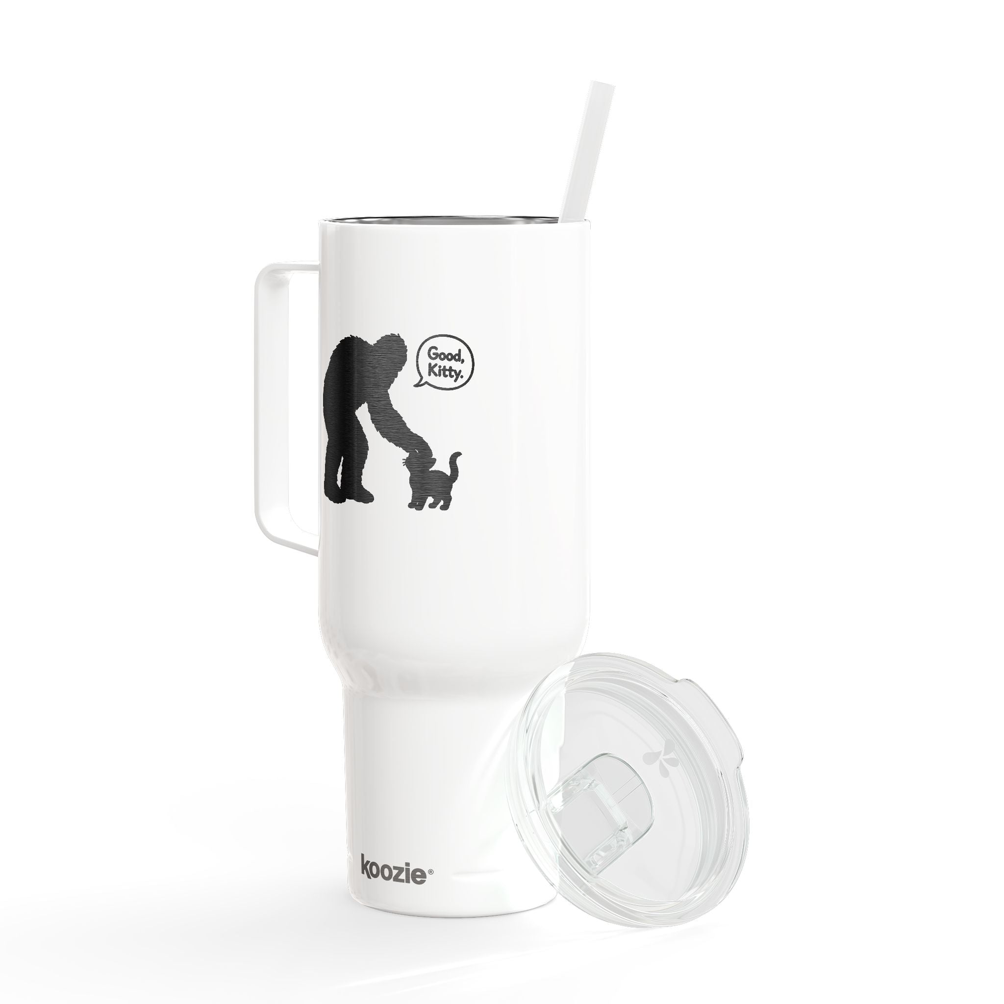Bigfoot & Cat “Good, Kitty.” 40 oz Insulated Tumbler