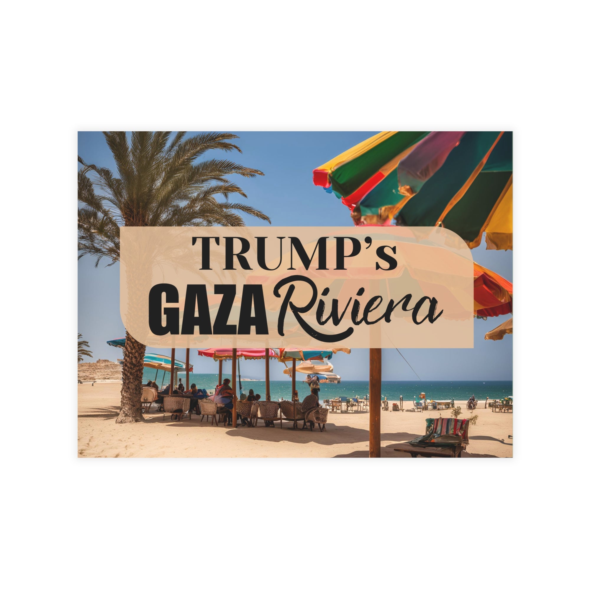 Trump’s Gaza Riviera Design Postcard Bundles with Envelopes