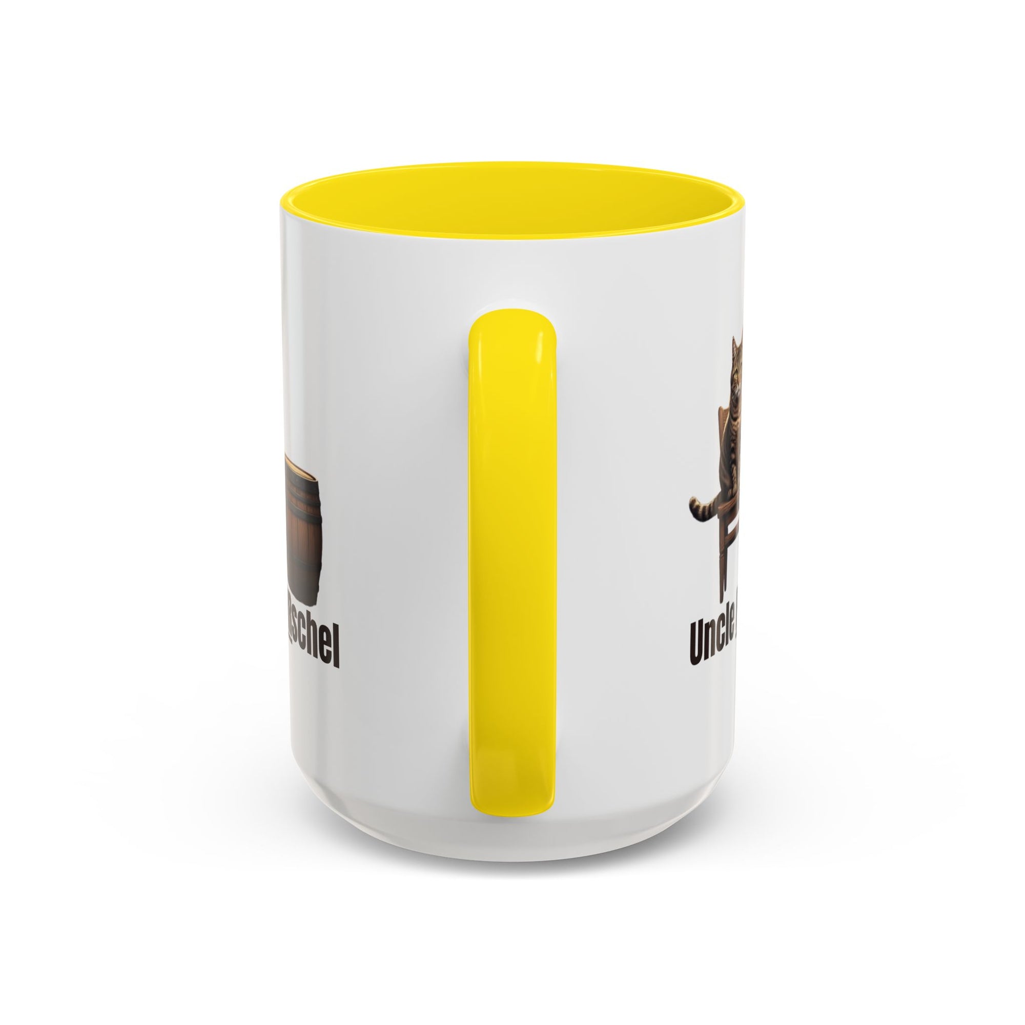 Humorous Uncle Purrschel Cat Accent Coffee Mug