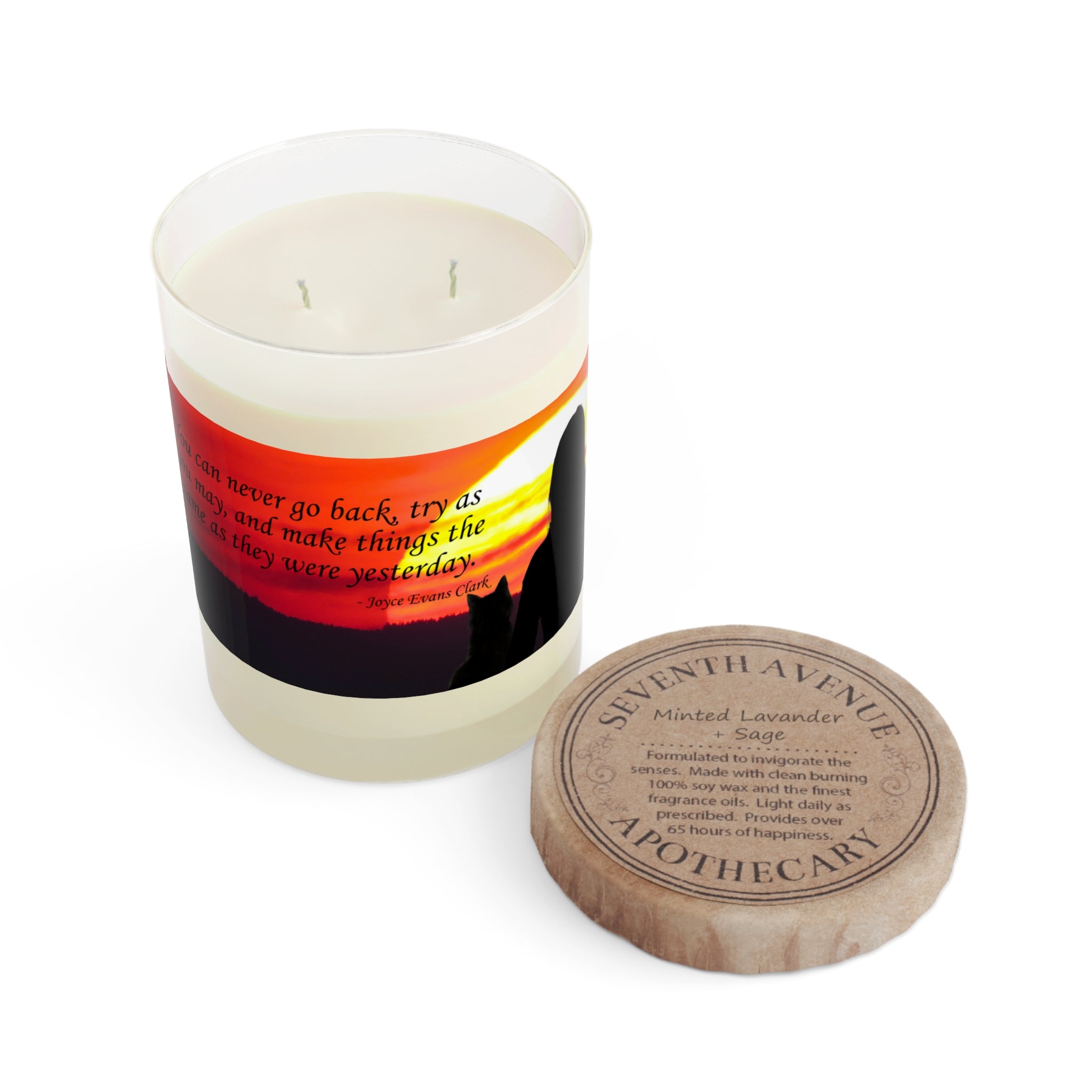 Photo depicting the ​Try As You May Scented Candle - Full Glass, 11oz from EpiAl's Shop.