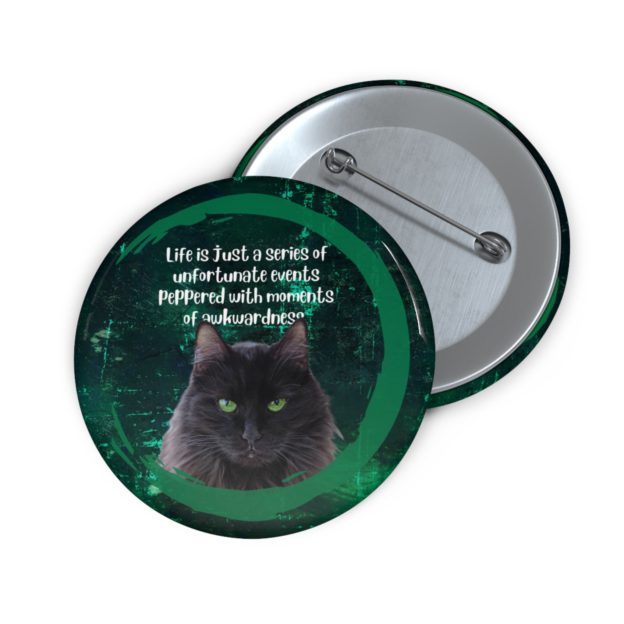 Photo depicting the ​Awkwardness Pin Buttons from EpiAl's Shop.