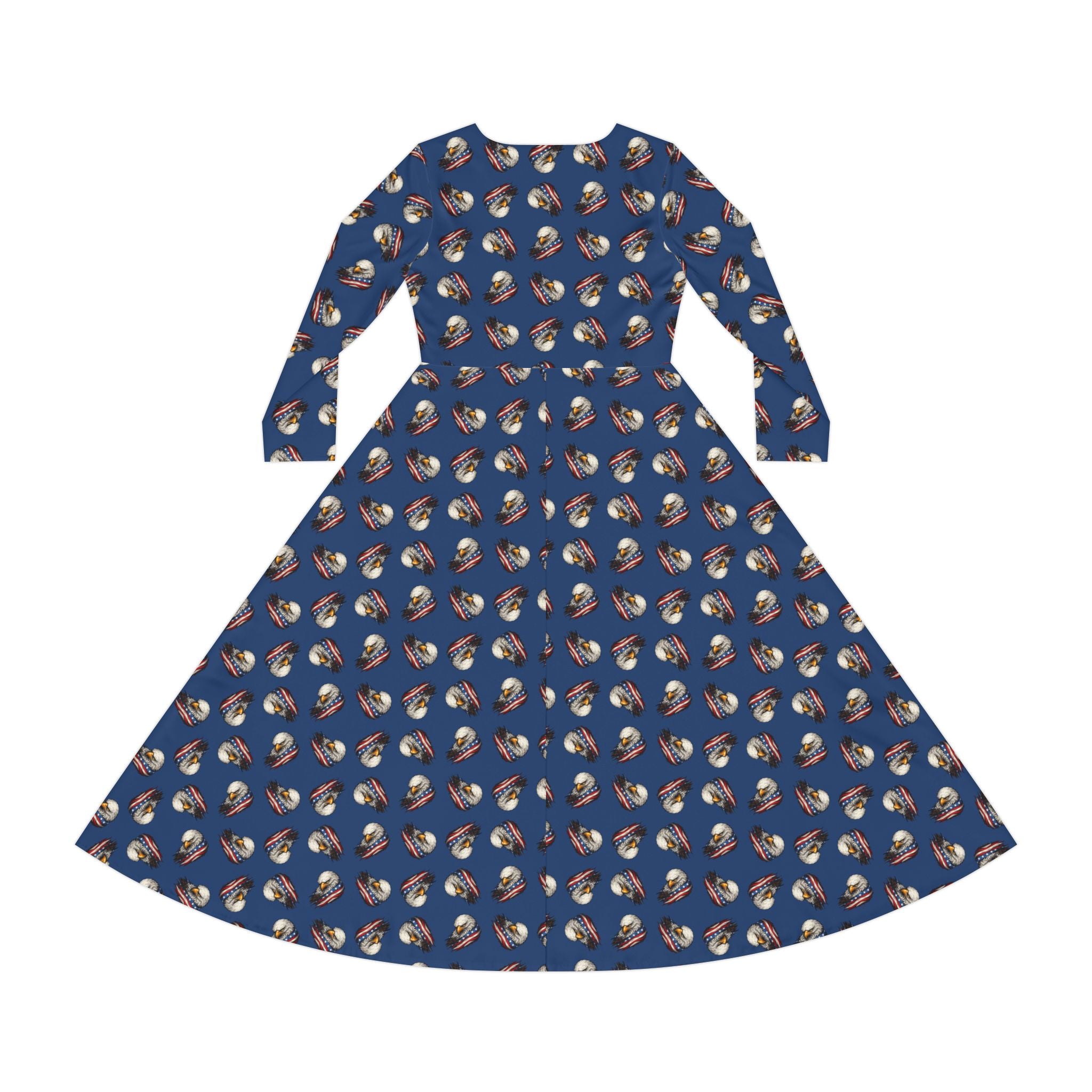 America: Weathering Storms Since 1776 Long Sleeve Skater Dress
