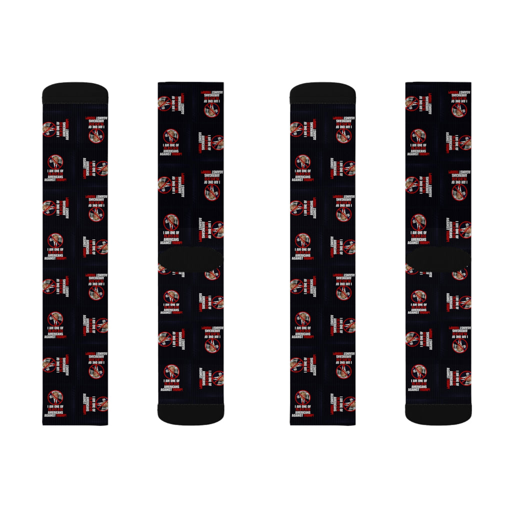 Sublimation Socks - Americans Against Trump Design Printify