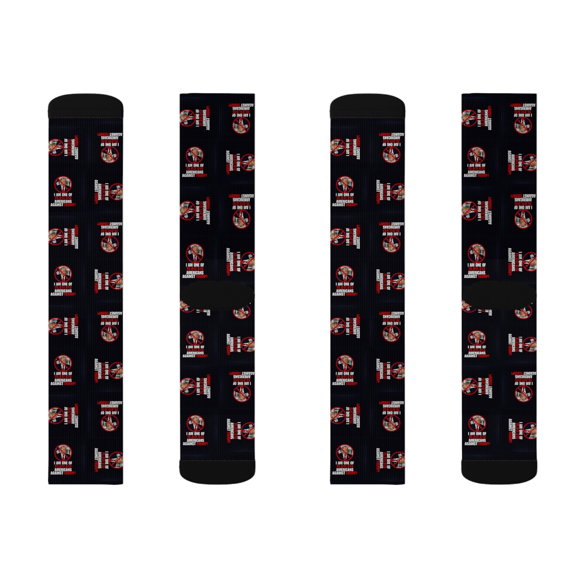 Sublimation Socks - Americans Against Trump Design Printify