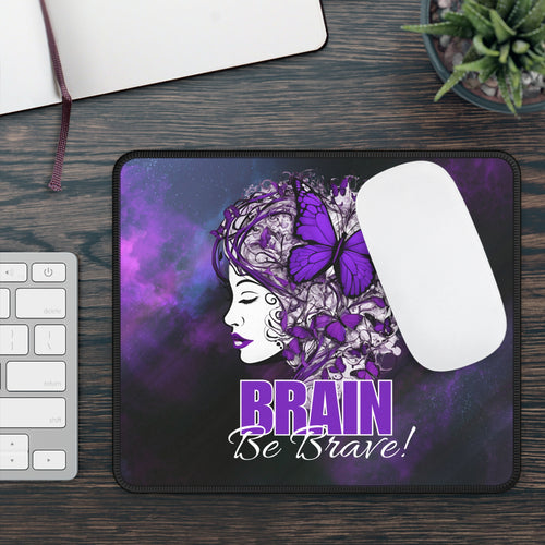 Photo depicting the ​Beautiful Brain Be Brave Gaming Mouse Pad from EpiAl's Shop.