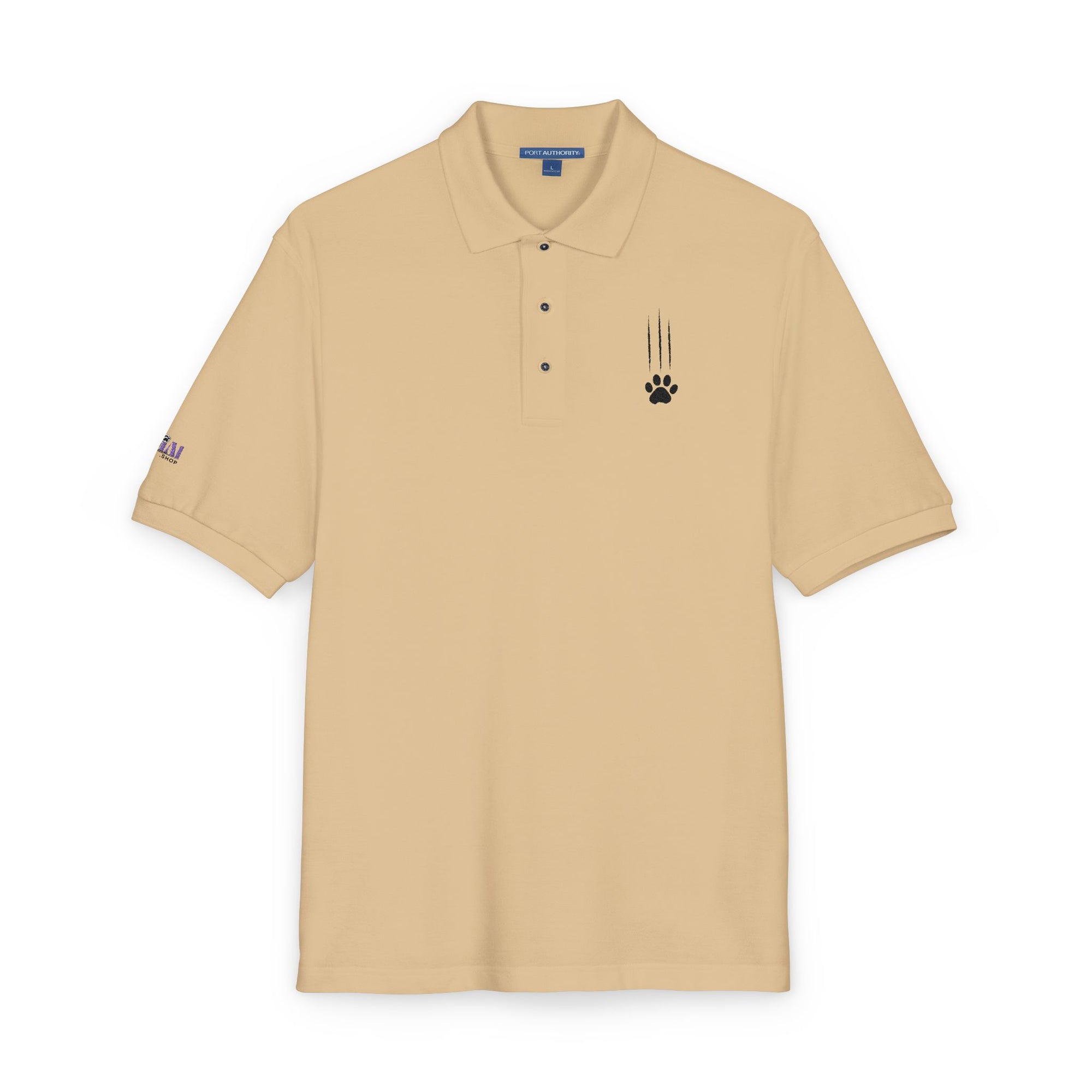 Classic Cat Clawed Embroidered Unisex Polo Shirt