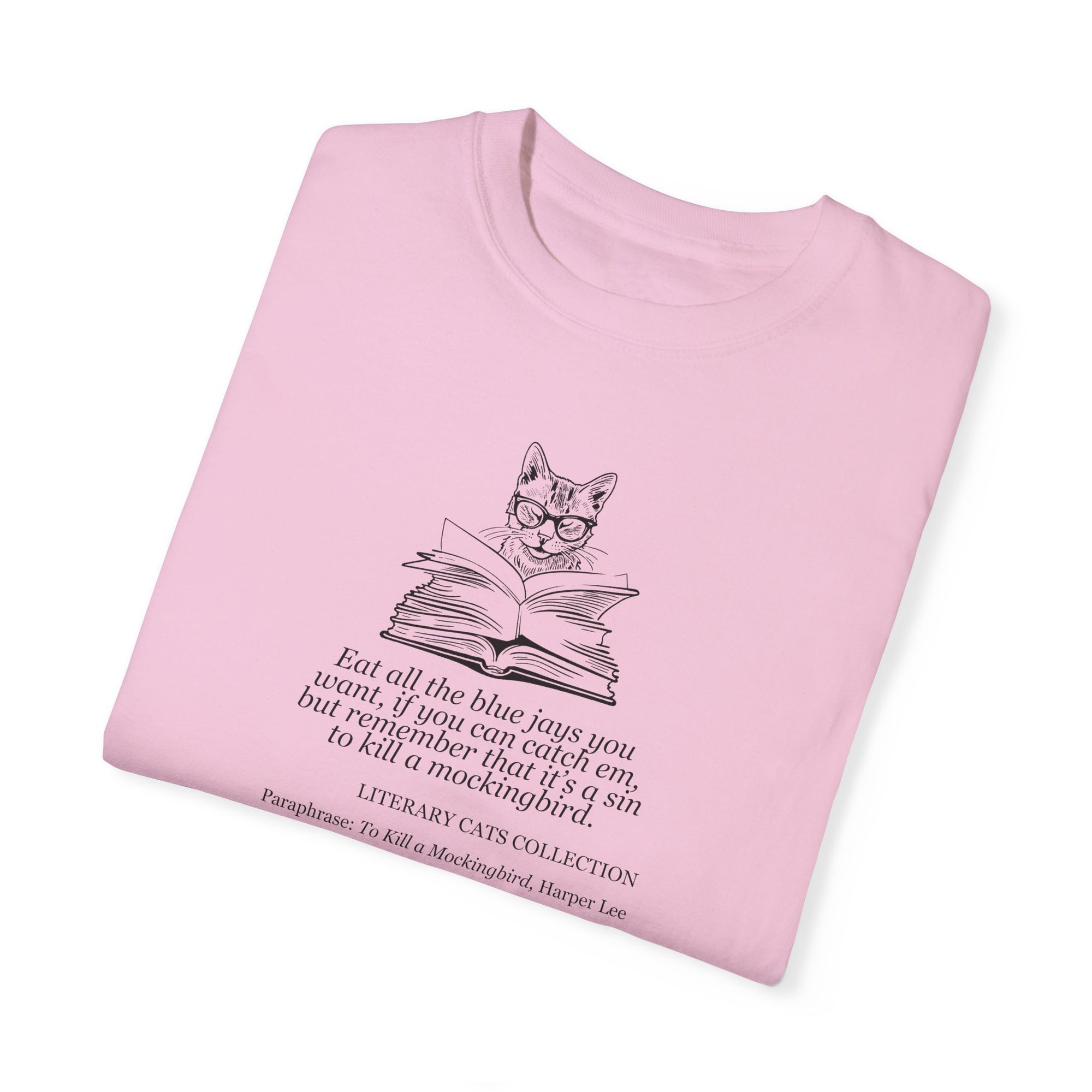 Literary Cat Unisex T-Shirt - To Kill a Mockingbird
